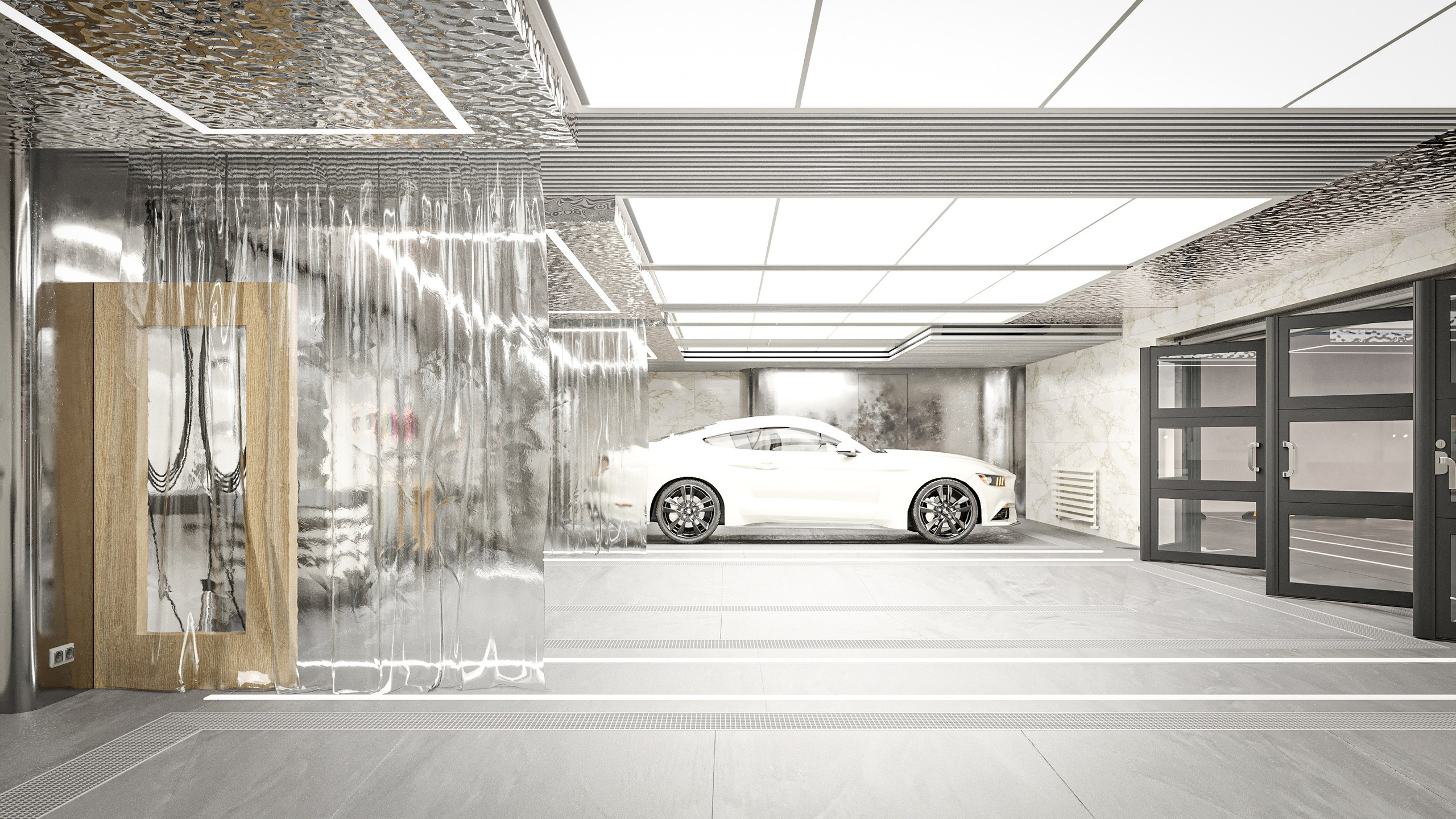 Автомоечно-детейлинговый комплекс в Яхт-клубе, г. Санкт-Петербург. Дизайн интерьера и экстерьера в Санкт-Петербурге Яна Емельянова