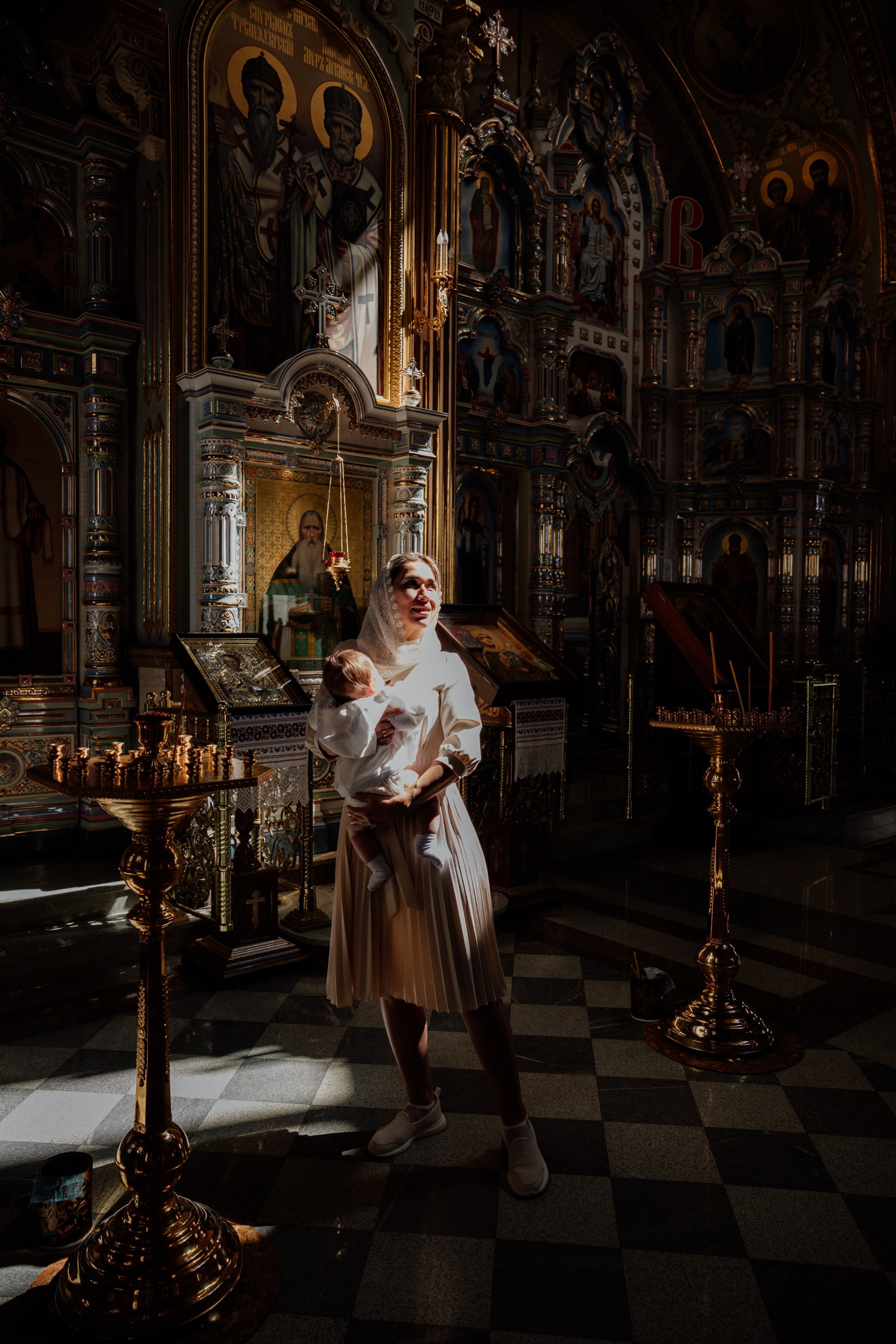 Крещение Ивана. Семейный фотограф документалист в Пензе Лопатинская Татья