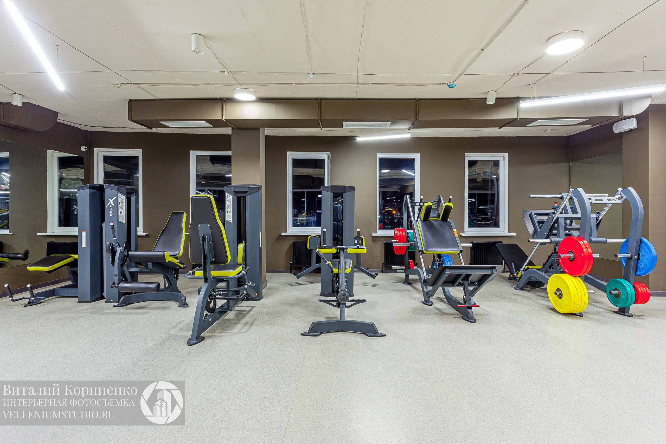 Спортзал. Интерьерный фотограф Краснодар: профессионально по доступным ценам