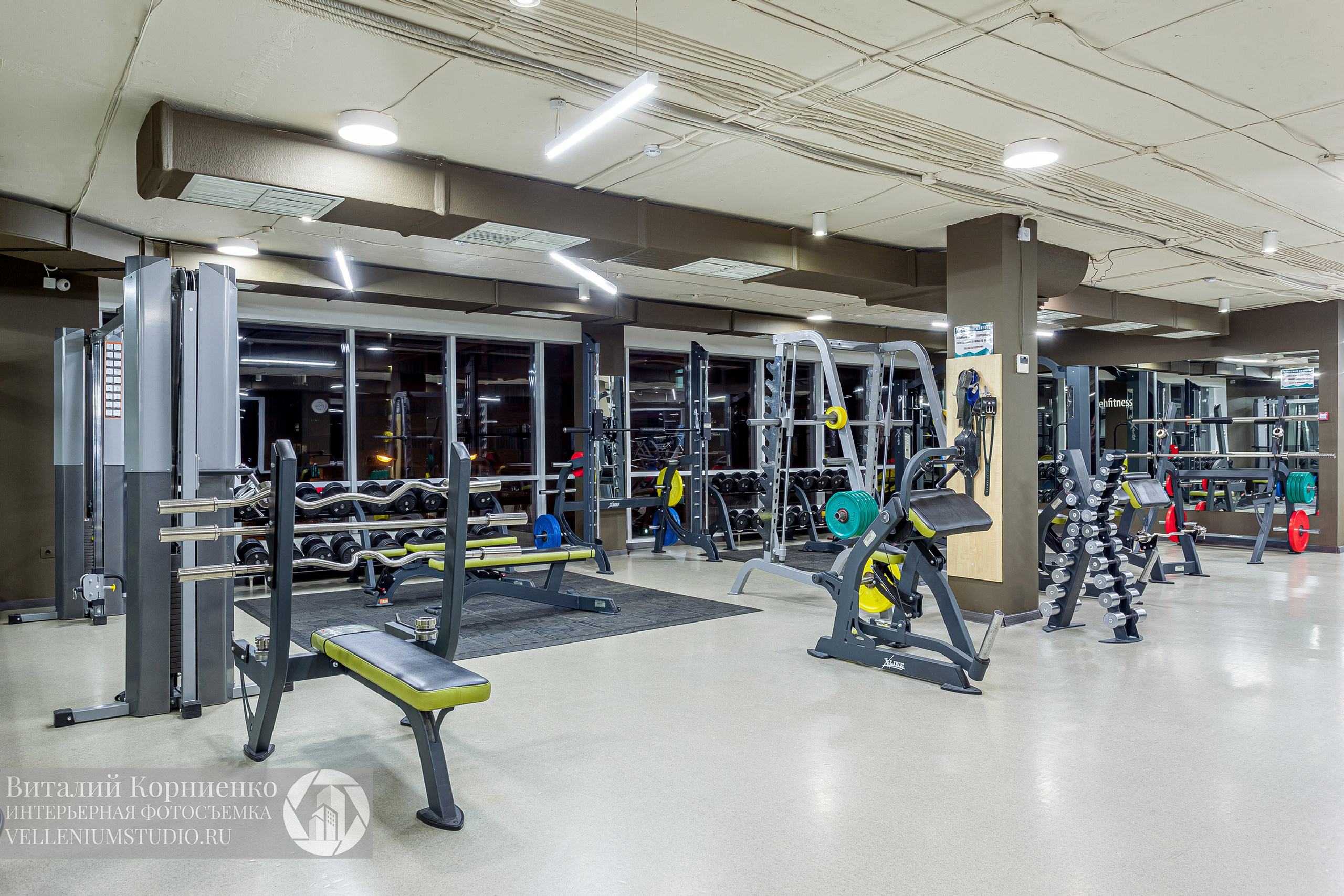 Спортзал. Интерьерный фотограф Краснодар: профессионально по доступным ценам