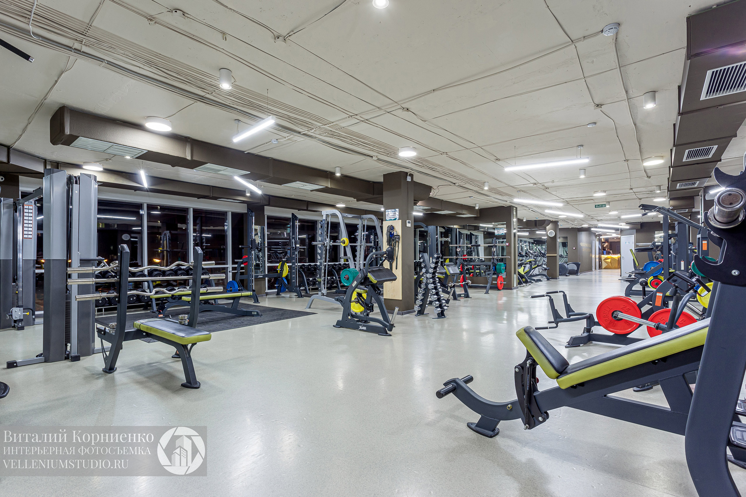 Спортзал. Интерьерный фотограф Краснодар: профессионально по доступным ценам