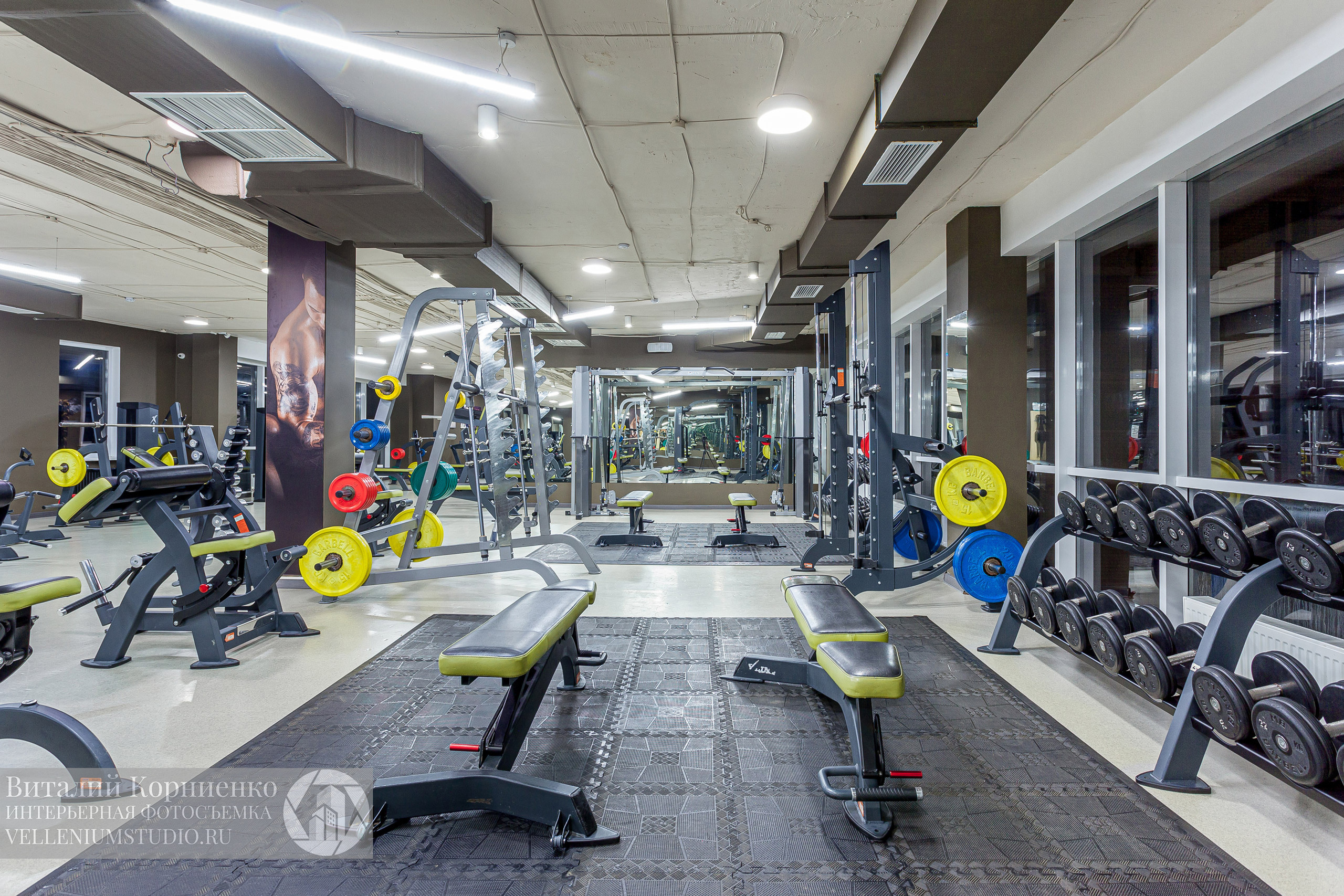 Спортзал. Интерьерный фотограф Краснодар: профессионально по доступным ценам
