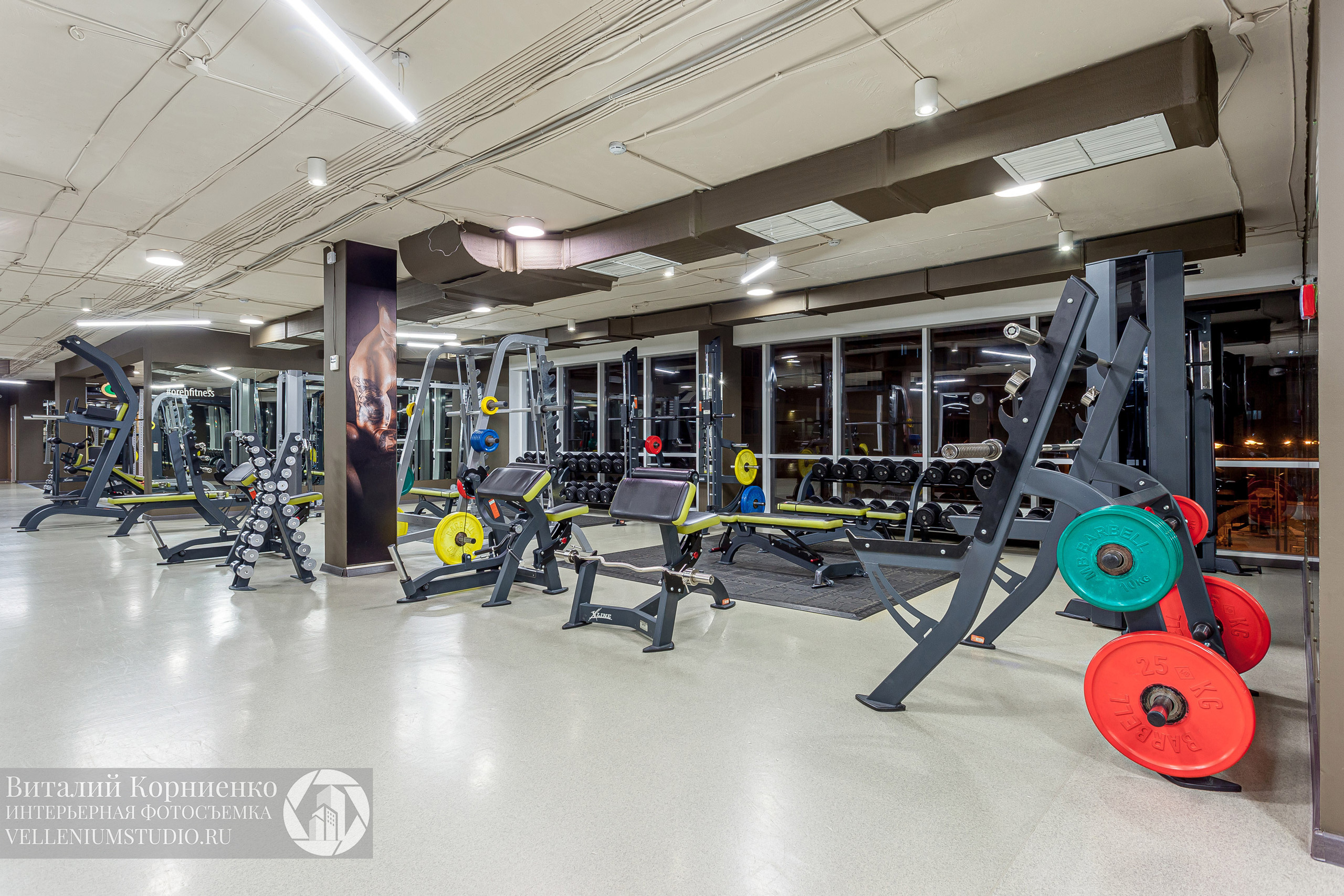 Спортзал. Интерьерный фотограф Краснодар: профессионально по доступным ценам