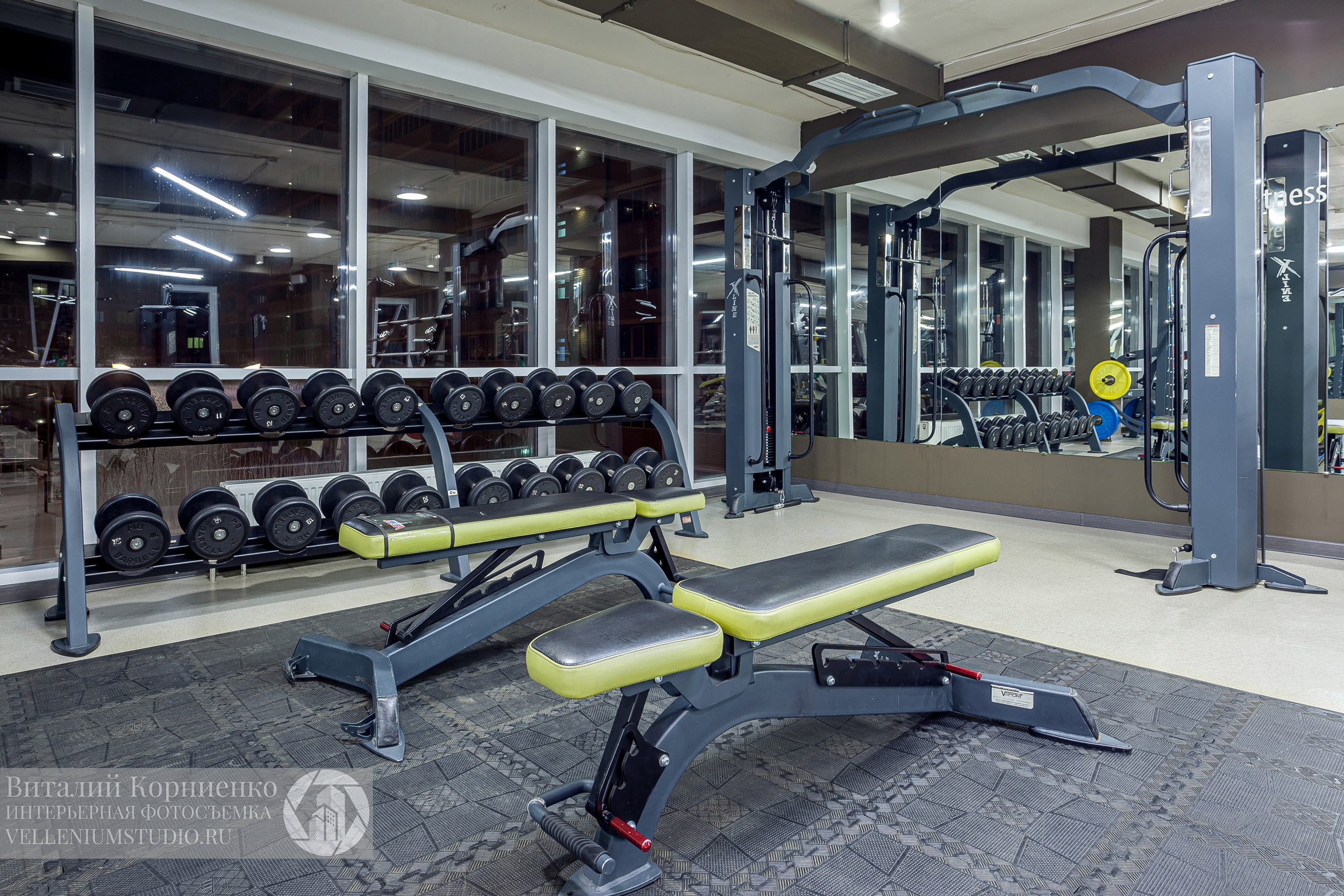 Спортзал. Интерьерный фотограф Краснодар: профессионально по доступным ценам