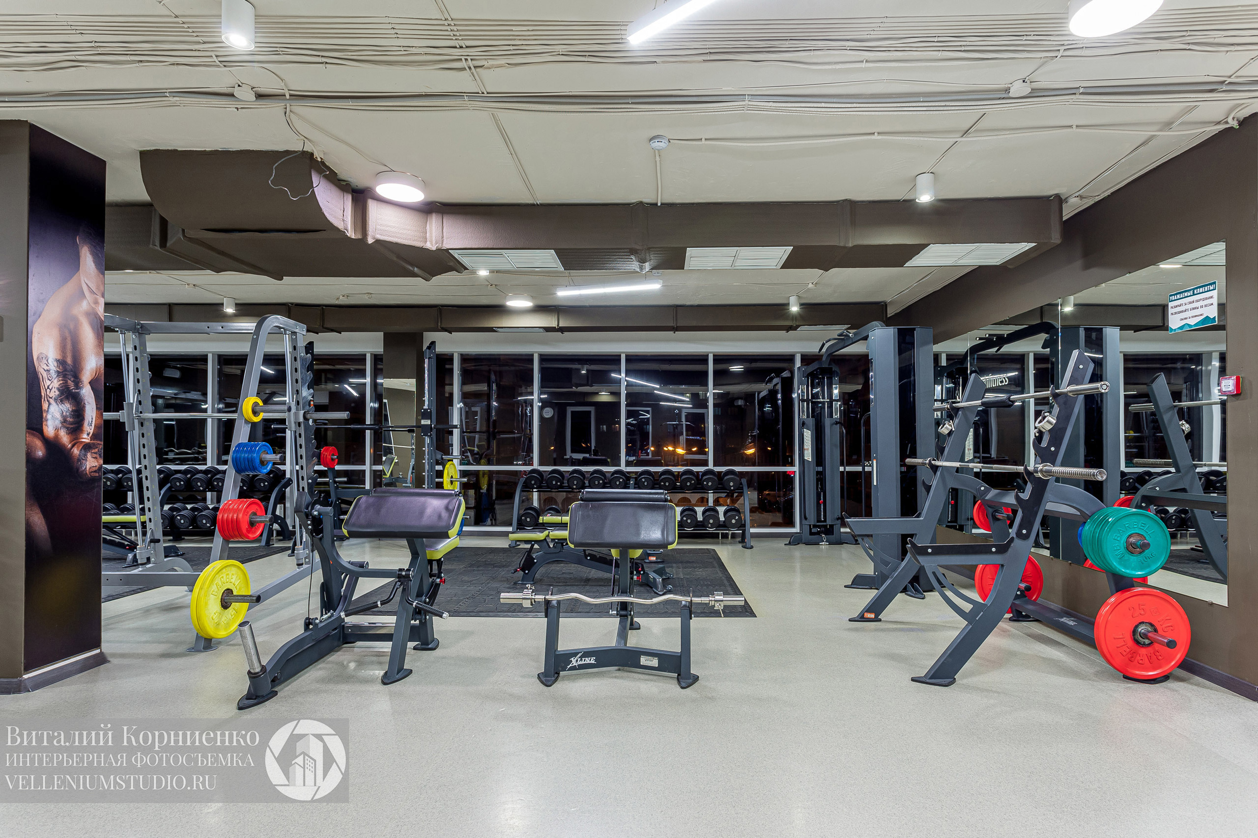 Спортзал. Интерьерный фотограф Краснодар: профессионально по доступным ценам