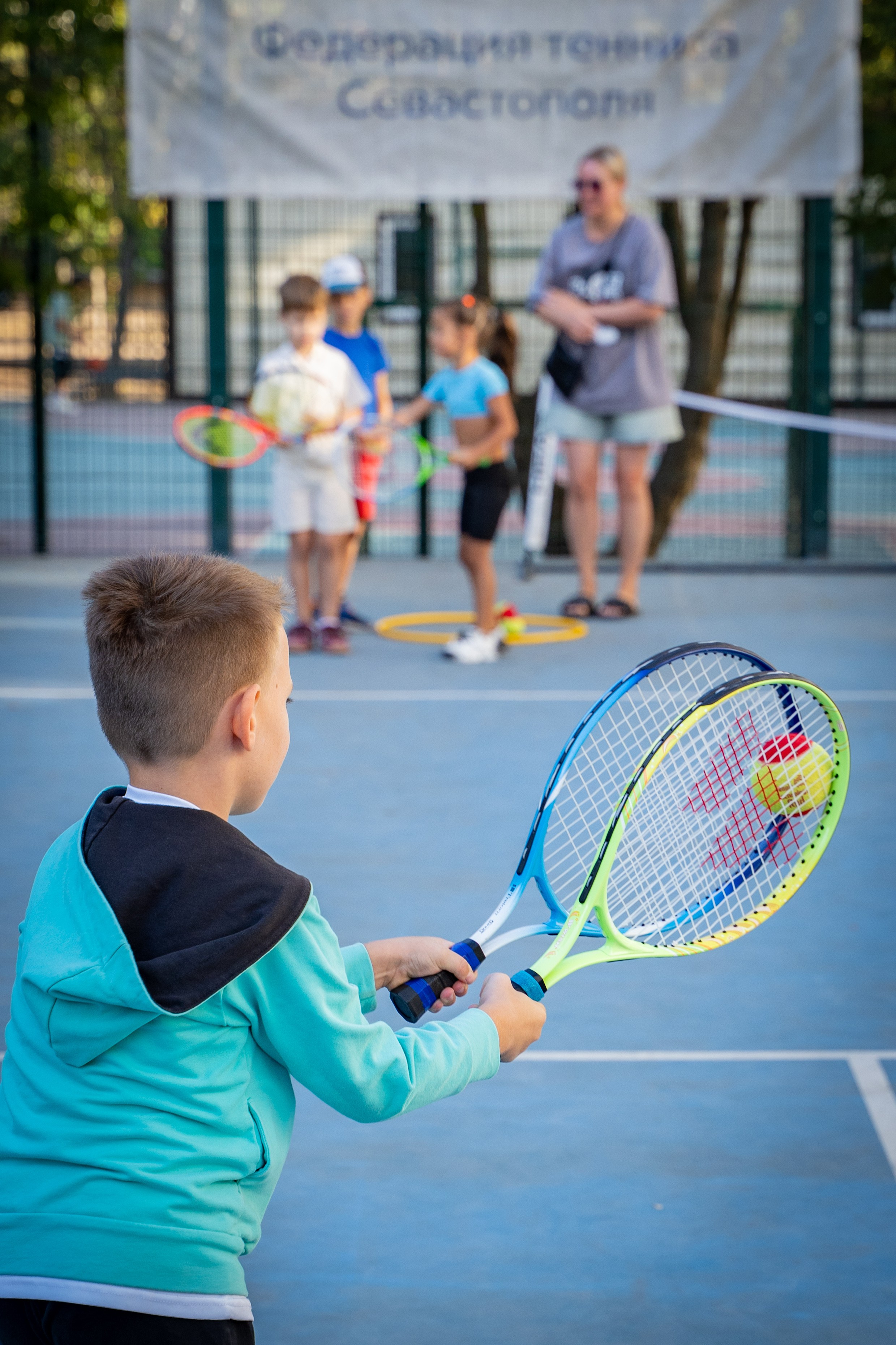 Федерация тенниса Севастополь. Малыши. Анастасия Дунаева. Фотограф в Севастополе
