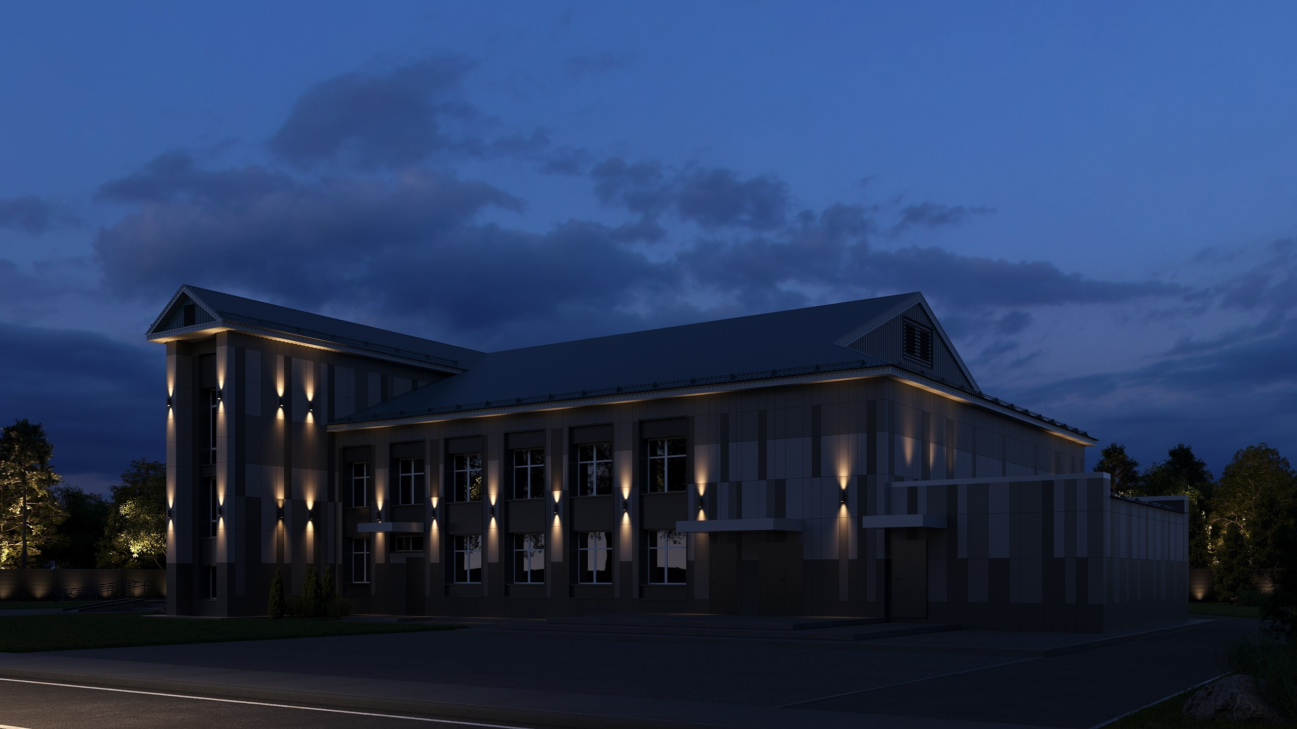 Реконструкция фасада ДК Буинск. Архитектор-дизайнер в Казани