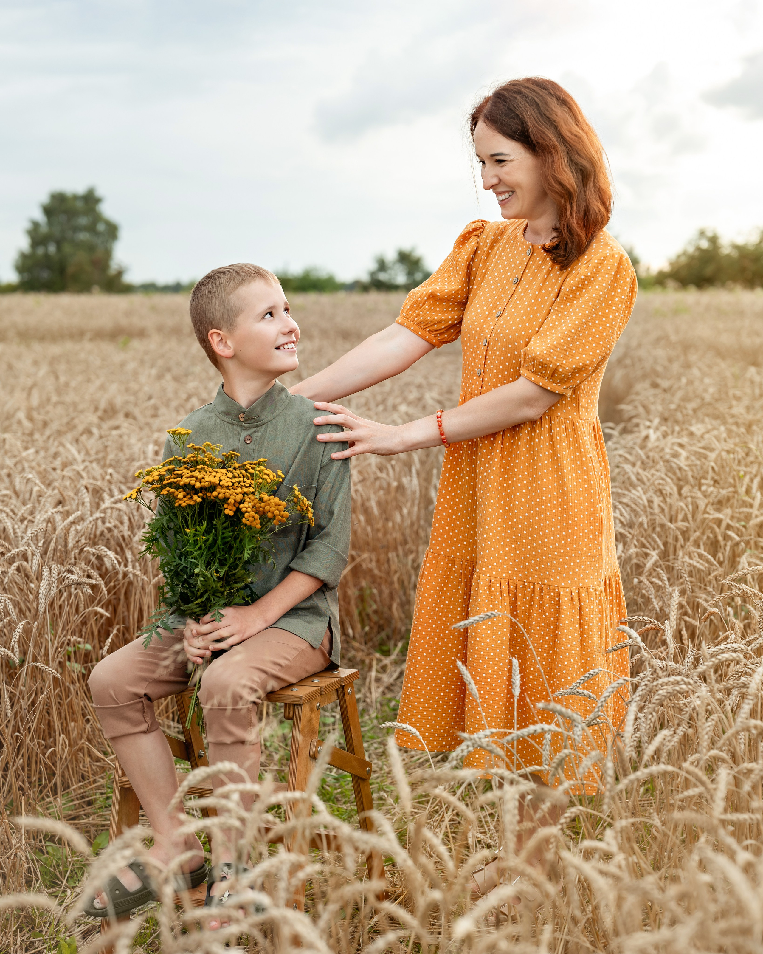 пшеничное поле не далеко от мосеквы