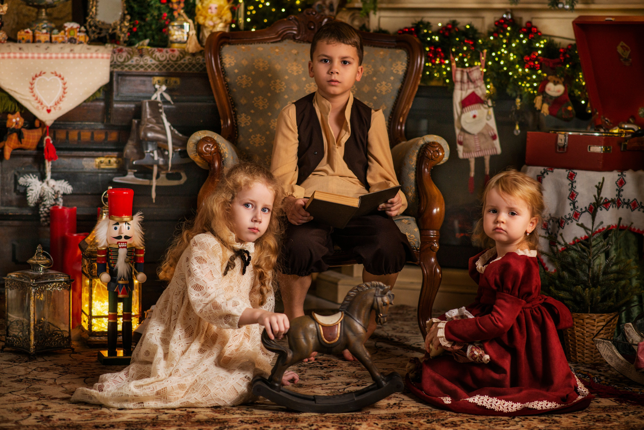 Семейная фотосессия в студии. Фотограф Тверь, Москва Екатерина Григорьева