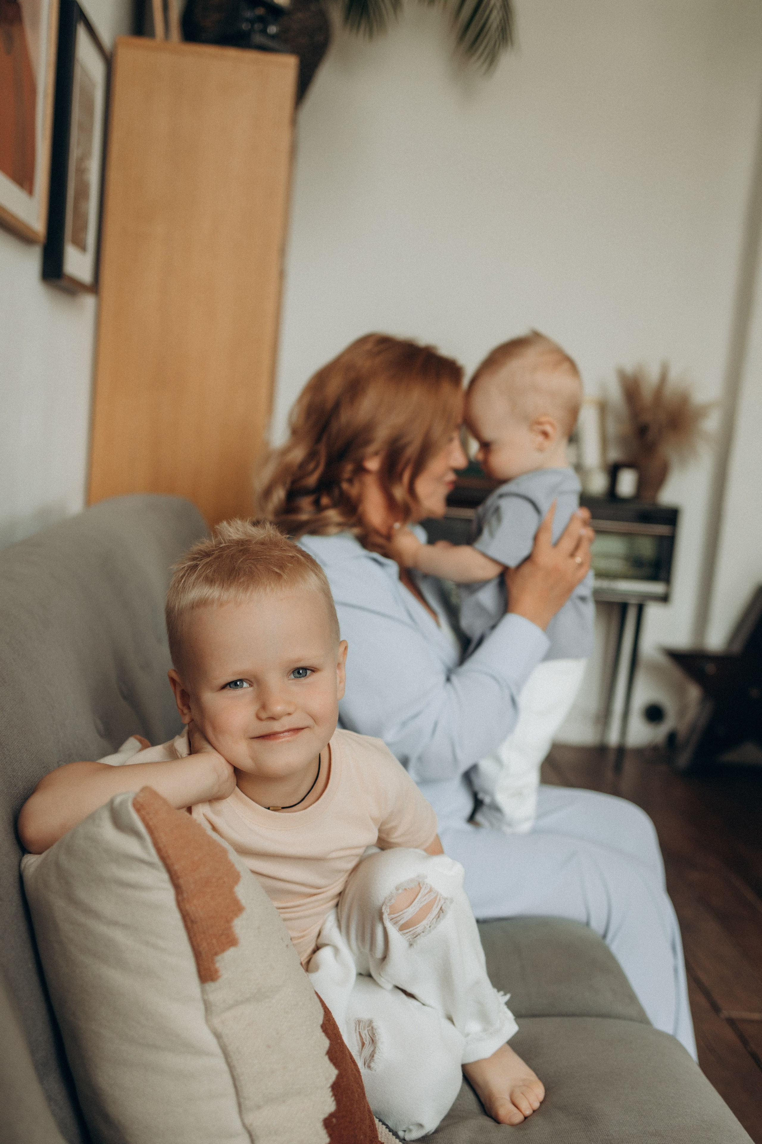 Семейная история в студии. Семейный и женский фотограф в Москве Коновалова Олеся