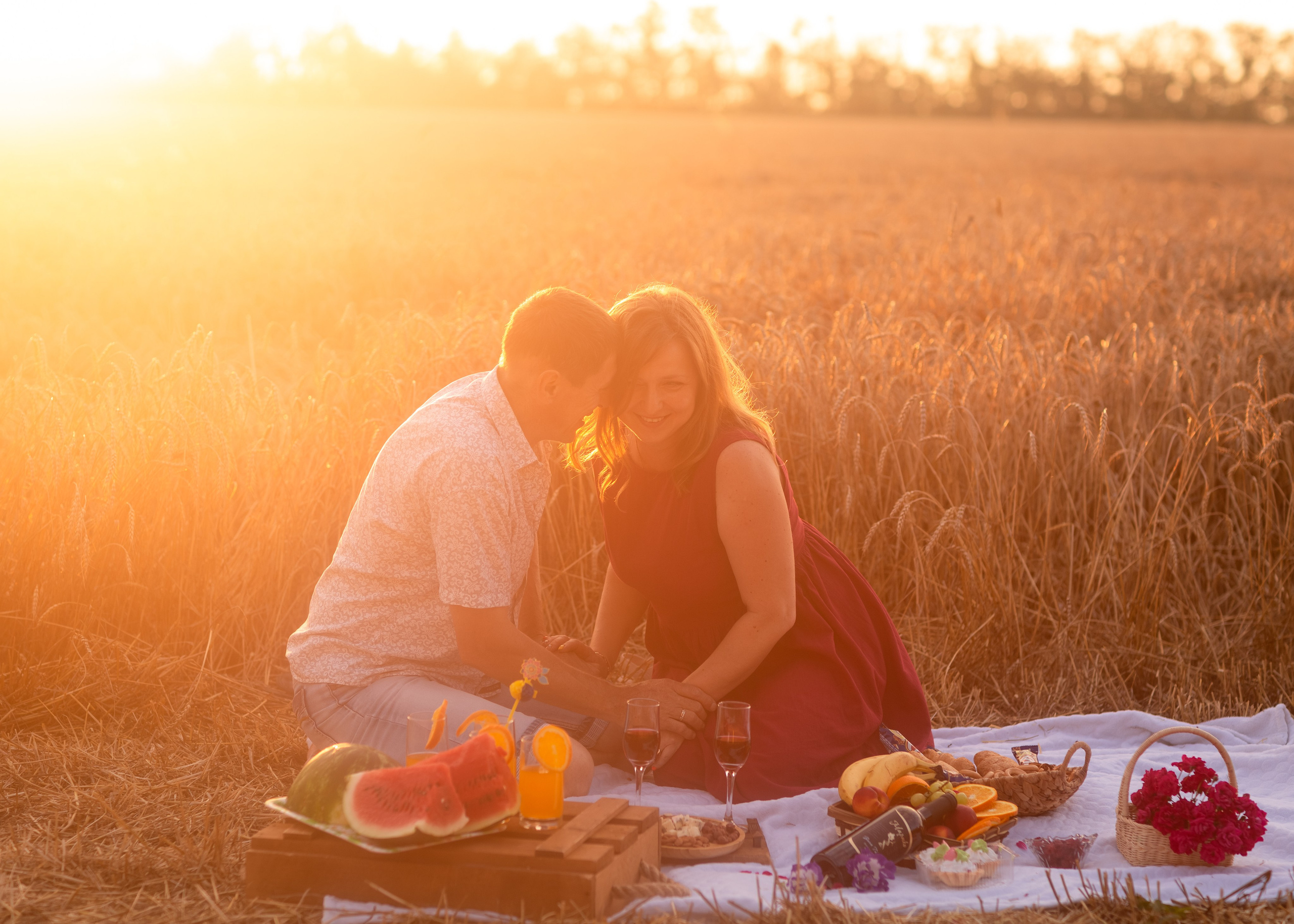 Закат в пшеничном поле. Фотограф в Приморско-Ахтарске Марьяна Чопко