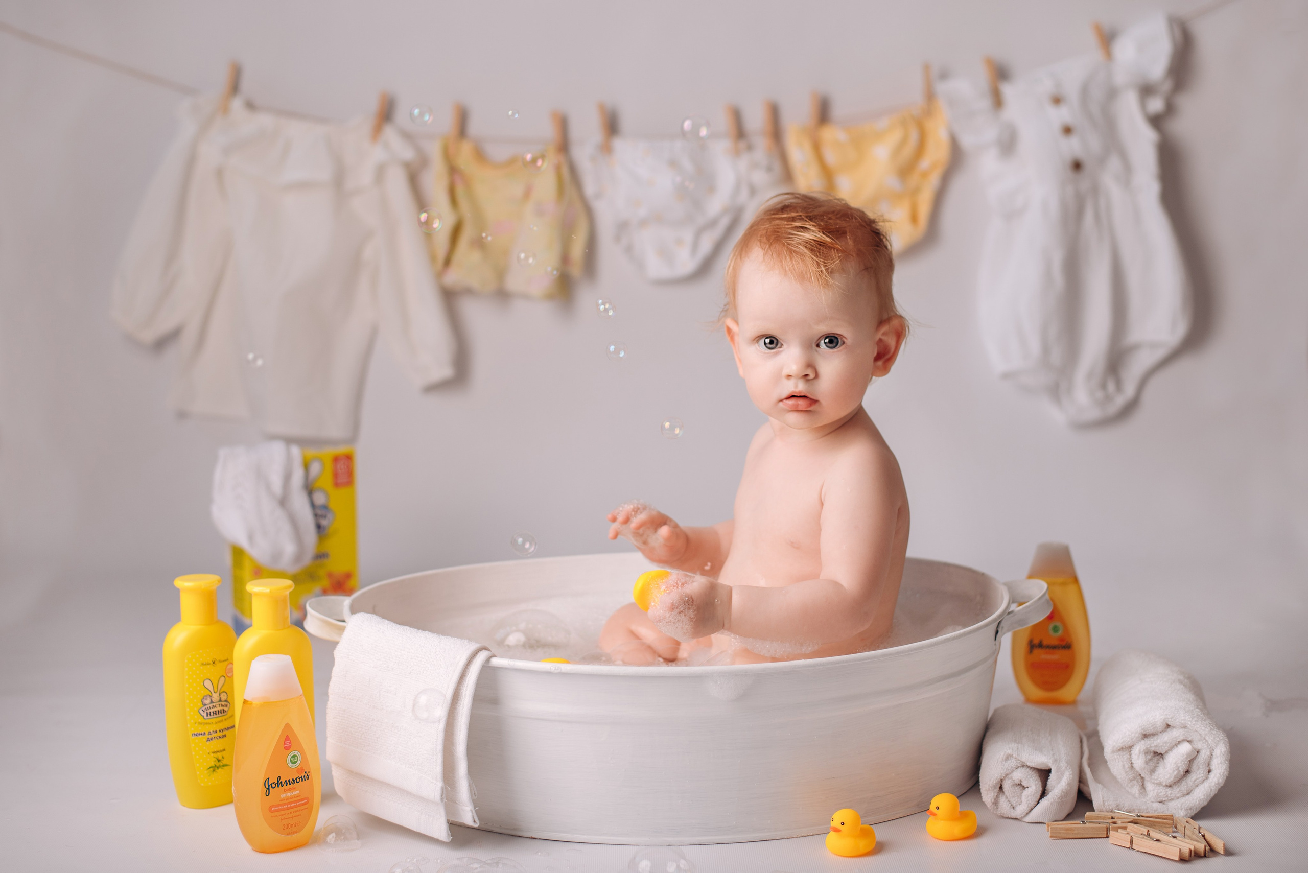 Молочные ванночки. Детский фотограф Ольга Жубрина