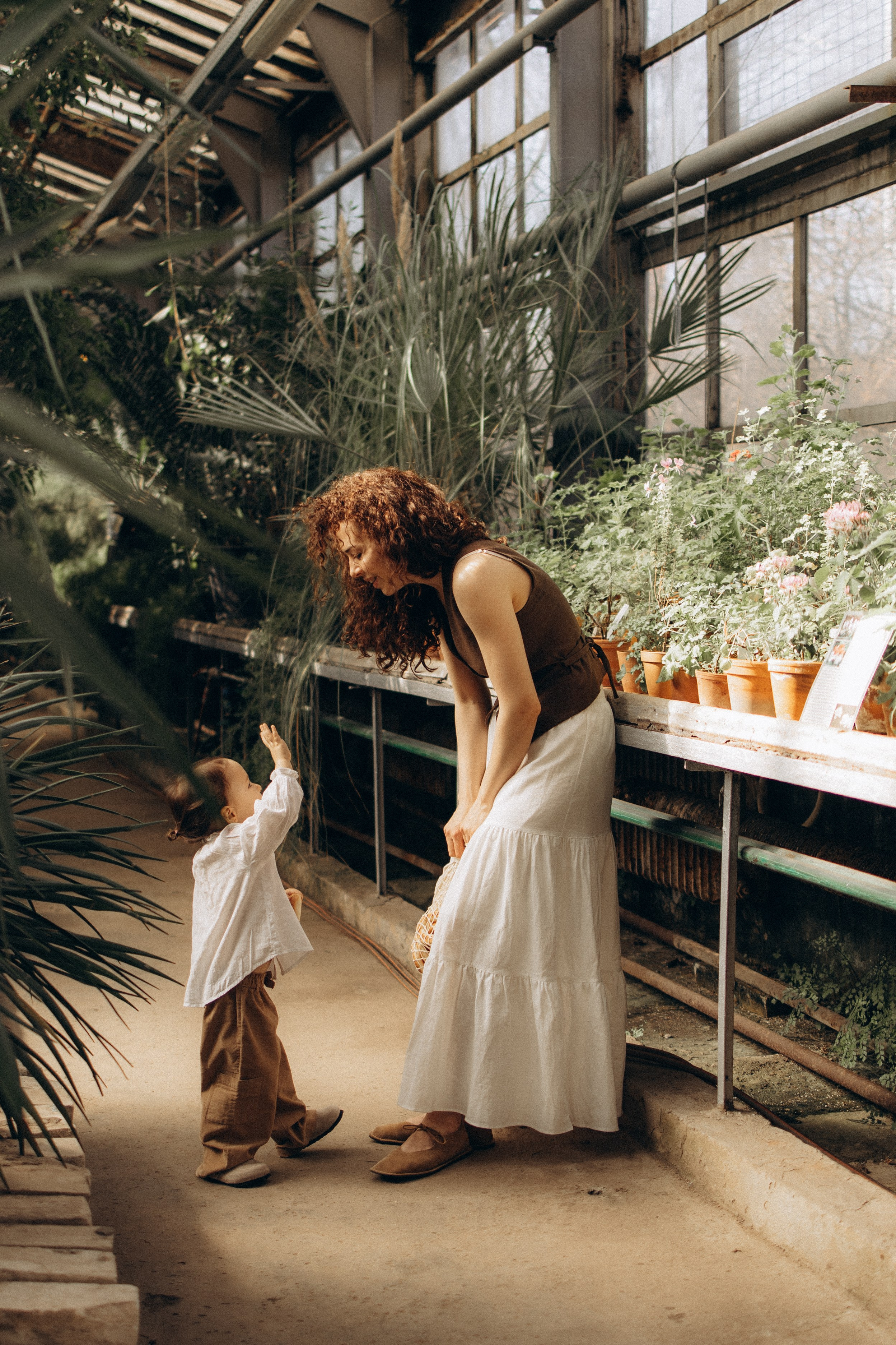 Прогулка по оранжерее. Семейный фотограф в Москве Ксения Аганина