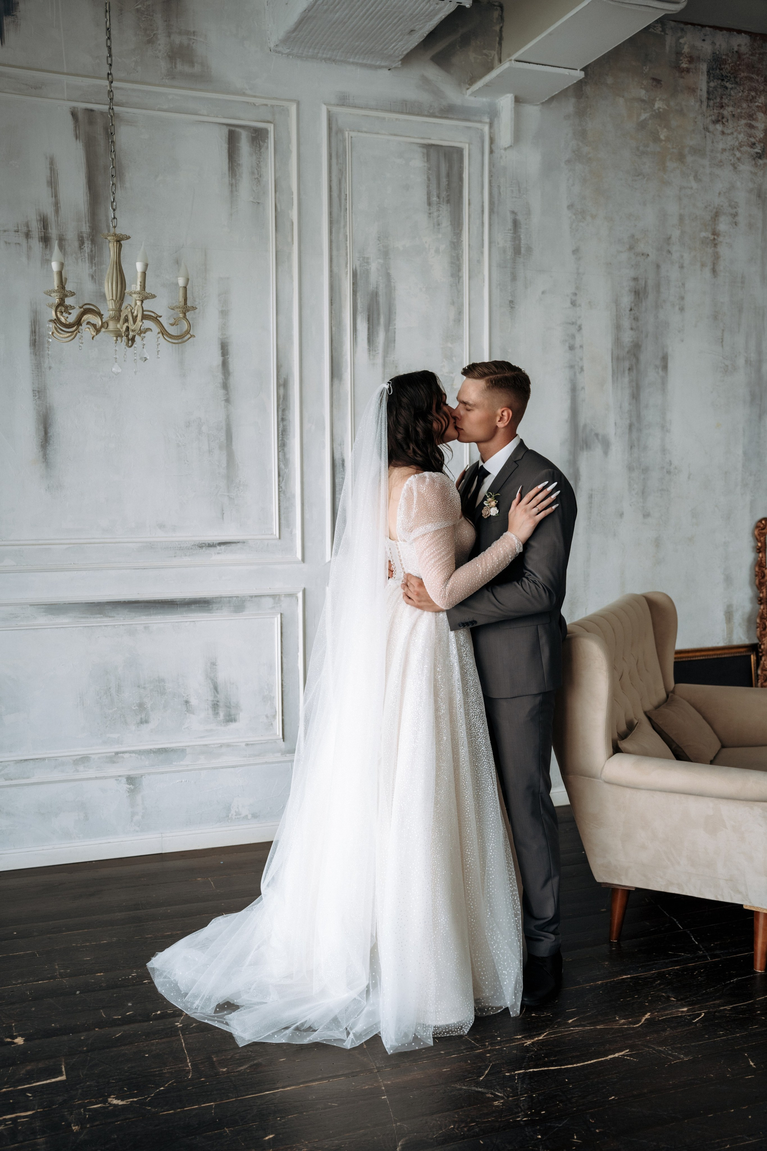 Креативная свадебная фотосессия в студии, Тамбов, от Павла Четверткова.