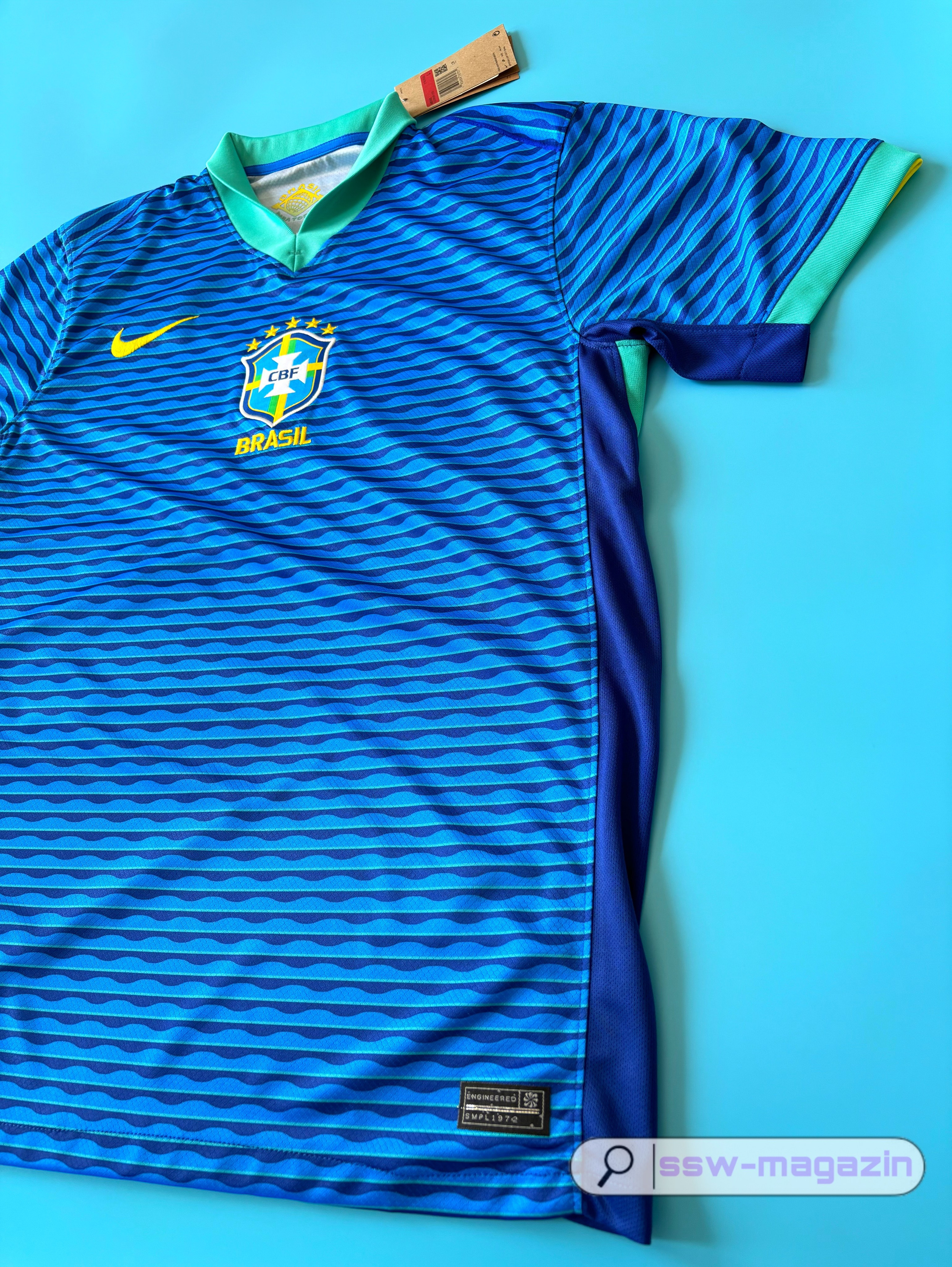 Футболка сборной Бразилии 2023-2024 синяя купить. Футбольный магазин — ssw_magazin