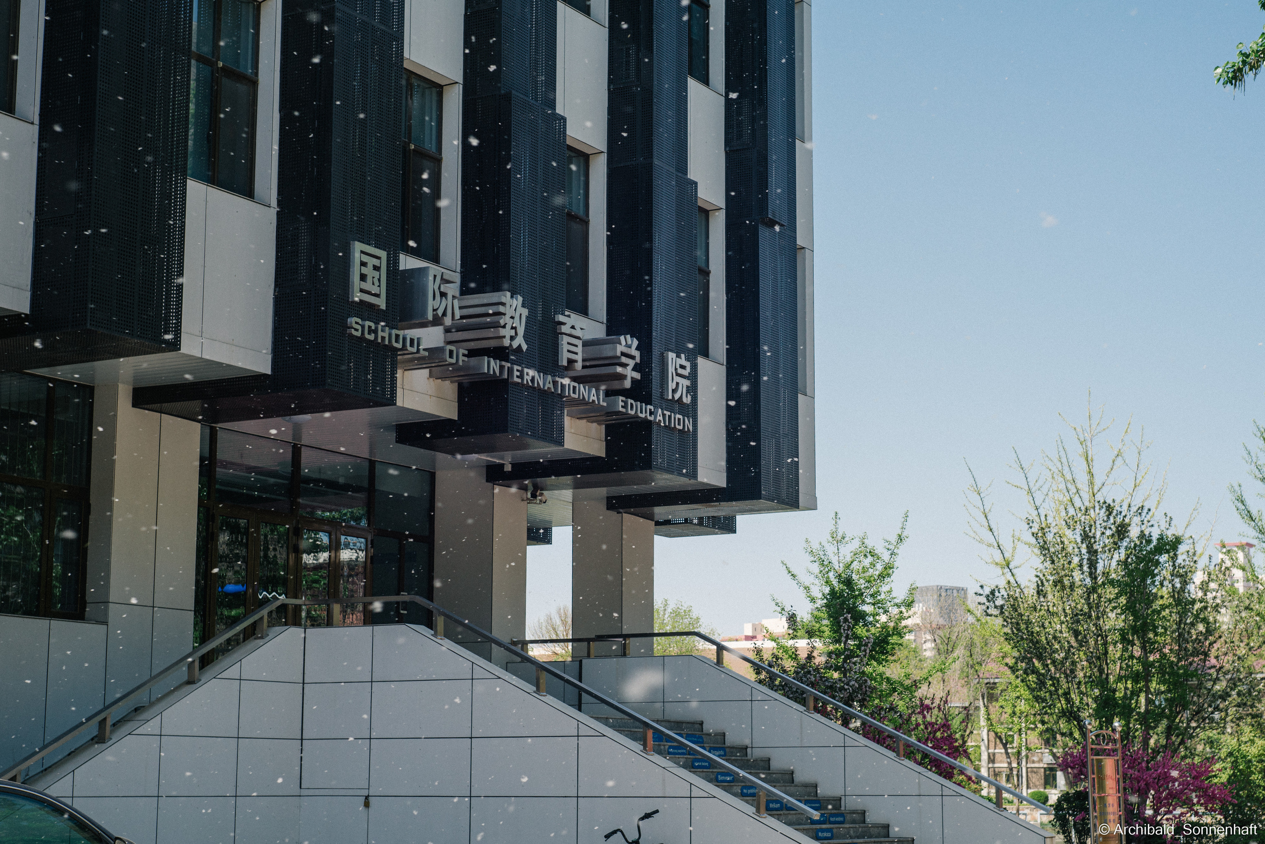 An unexpected walk around the university with my wife and argentine st. Photographer in Guangzhou, China. Archibald Sonnenhaft