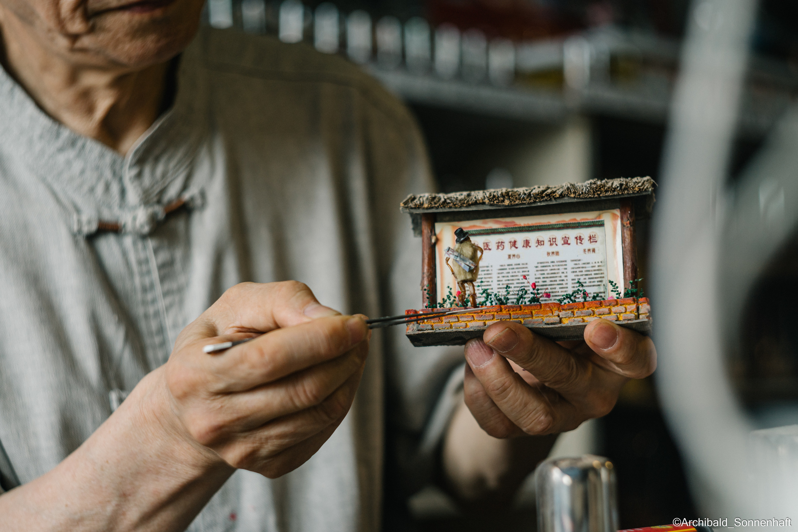 Tianjin specialty “hairy monkey”. Photographer in Guangzhou, China. Archibald Sonnenhaft