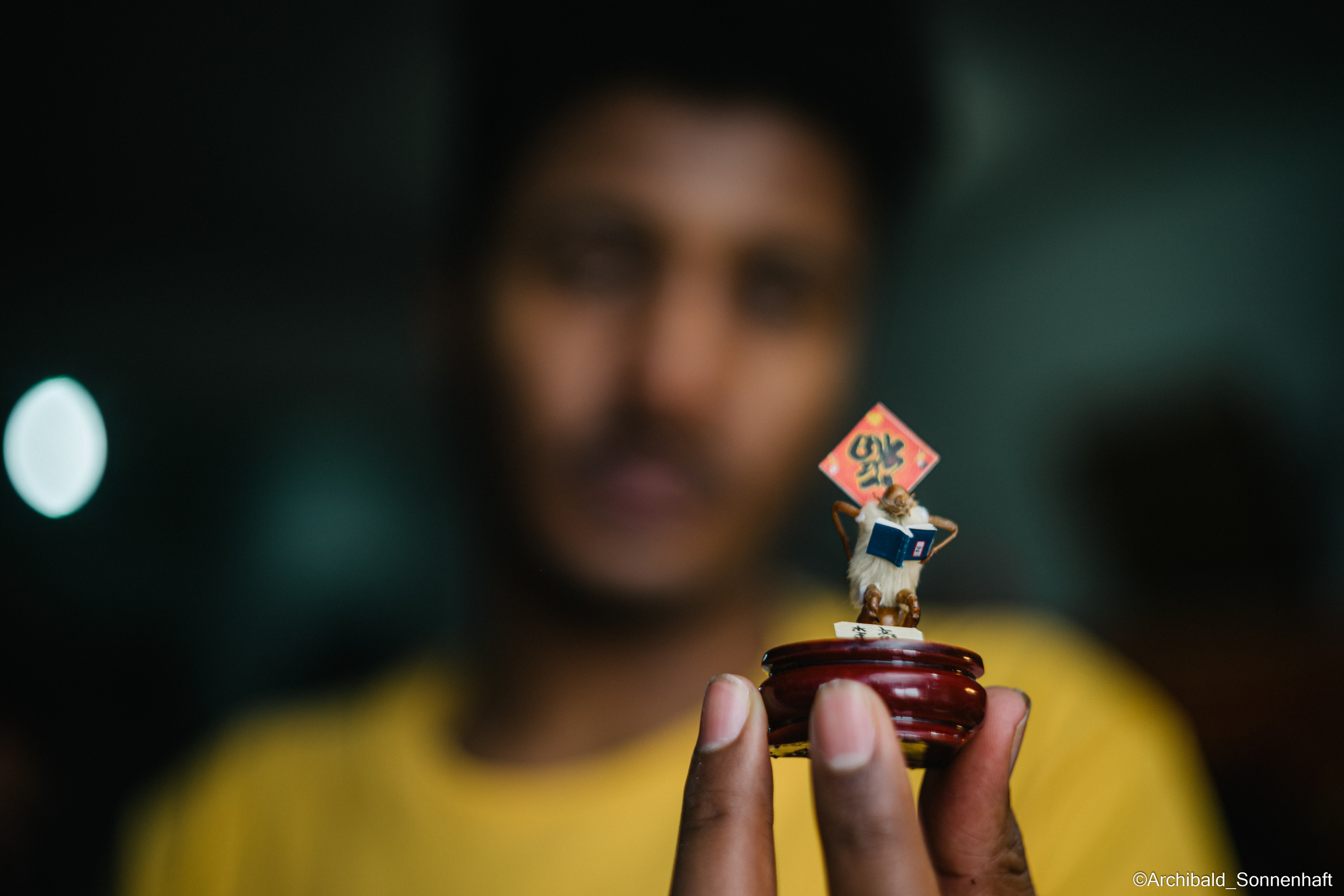 Tianjin specialty “hairy monkey”. Photographer in Guangzhou, China. Archibald Sonnenhaft