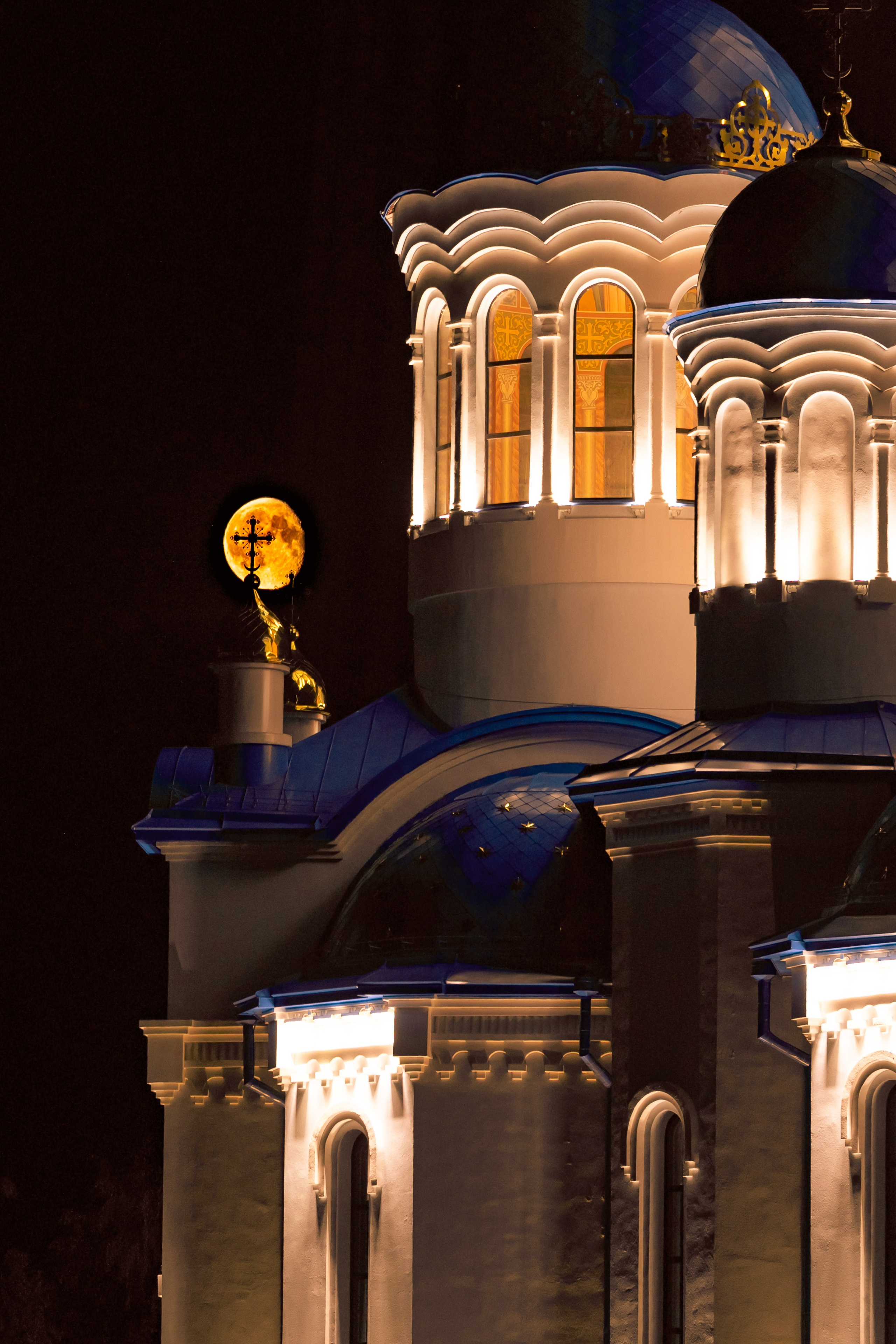 Город в ночи. Фотограф Елена Вишневская (Ушакова) Нефтеюганск, Сургут, Тюмень