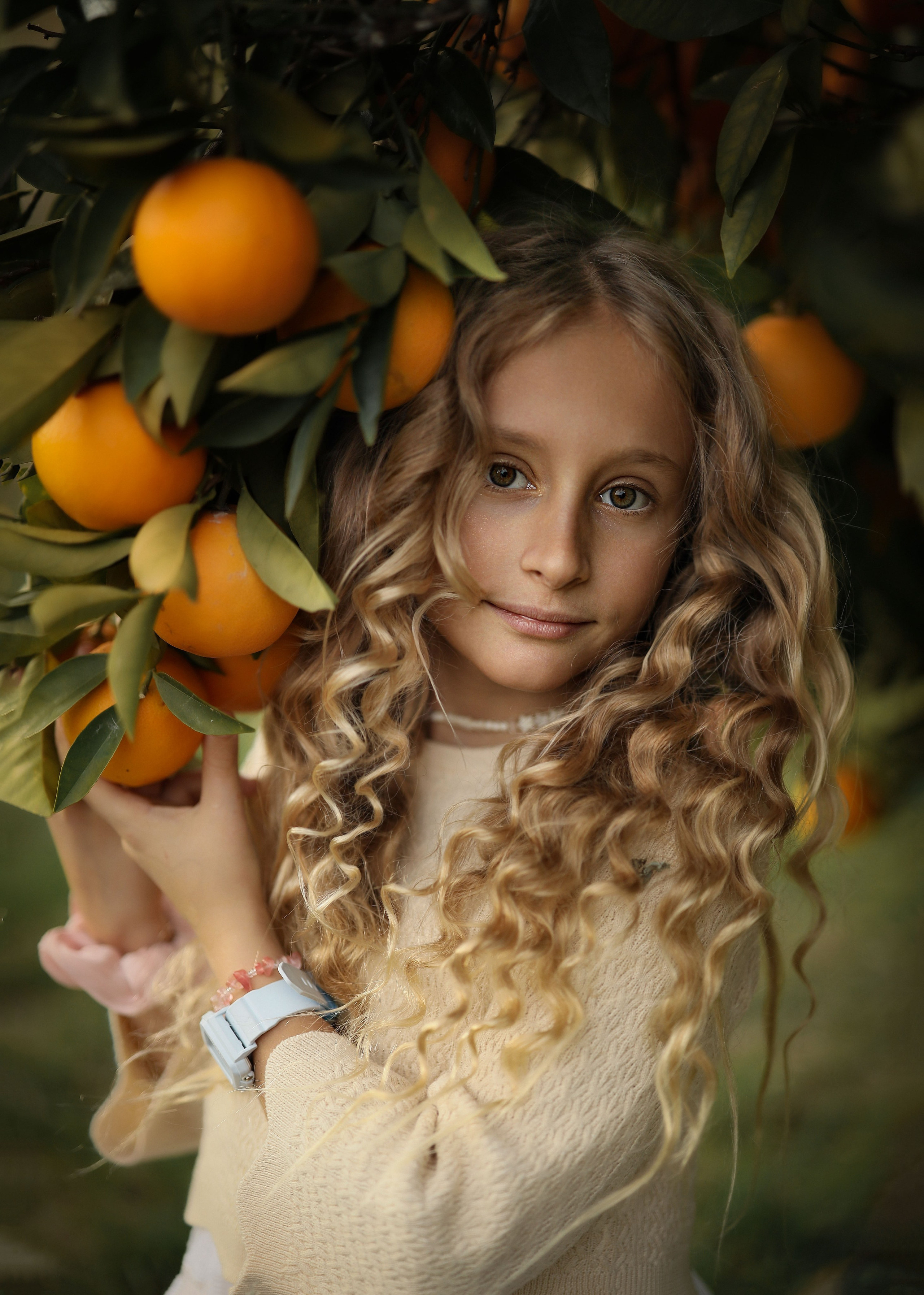 Семейная фотосессия в мандариновом саду Абхазии. Свадебный и семейный фотограф в Абхазии Жанна Соснина