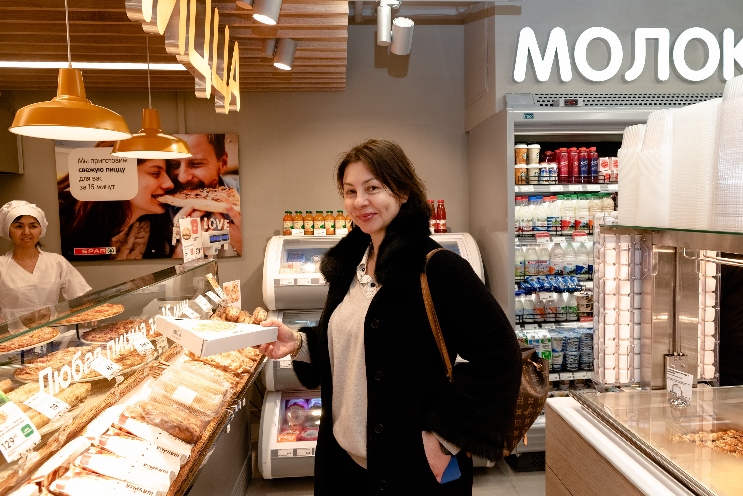 SPAR. Открытие магазина. Москва-Сити