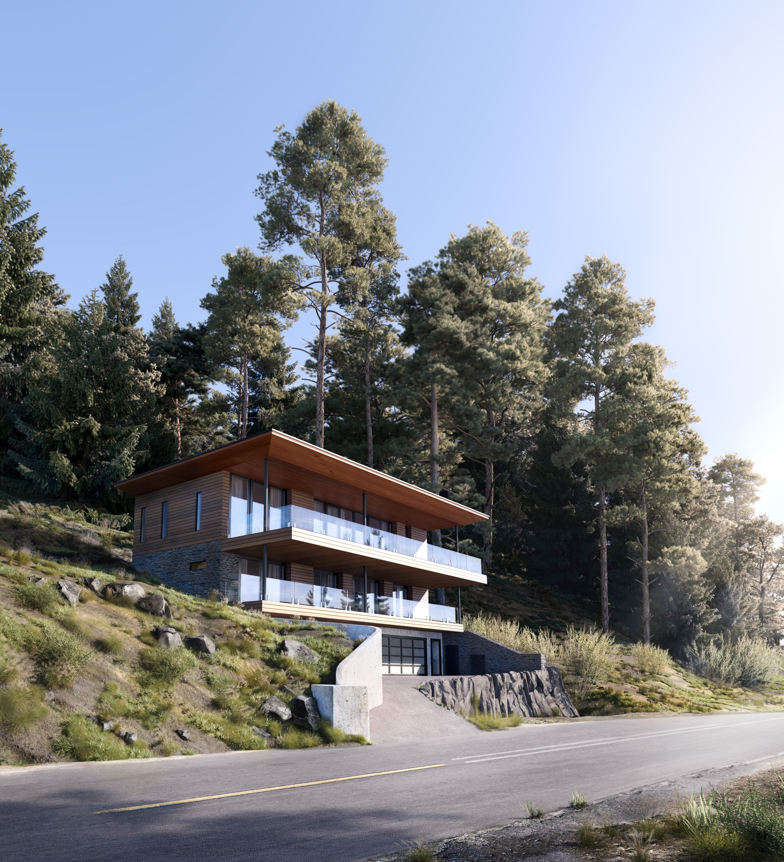 Визуализация экстерьера. 3D визуализация/ Юлия Будник