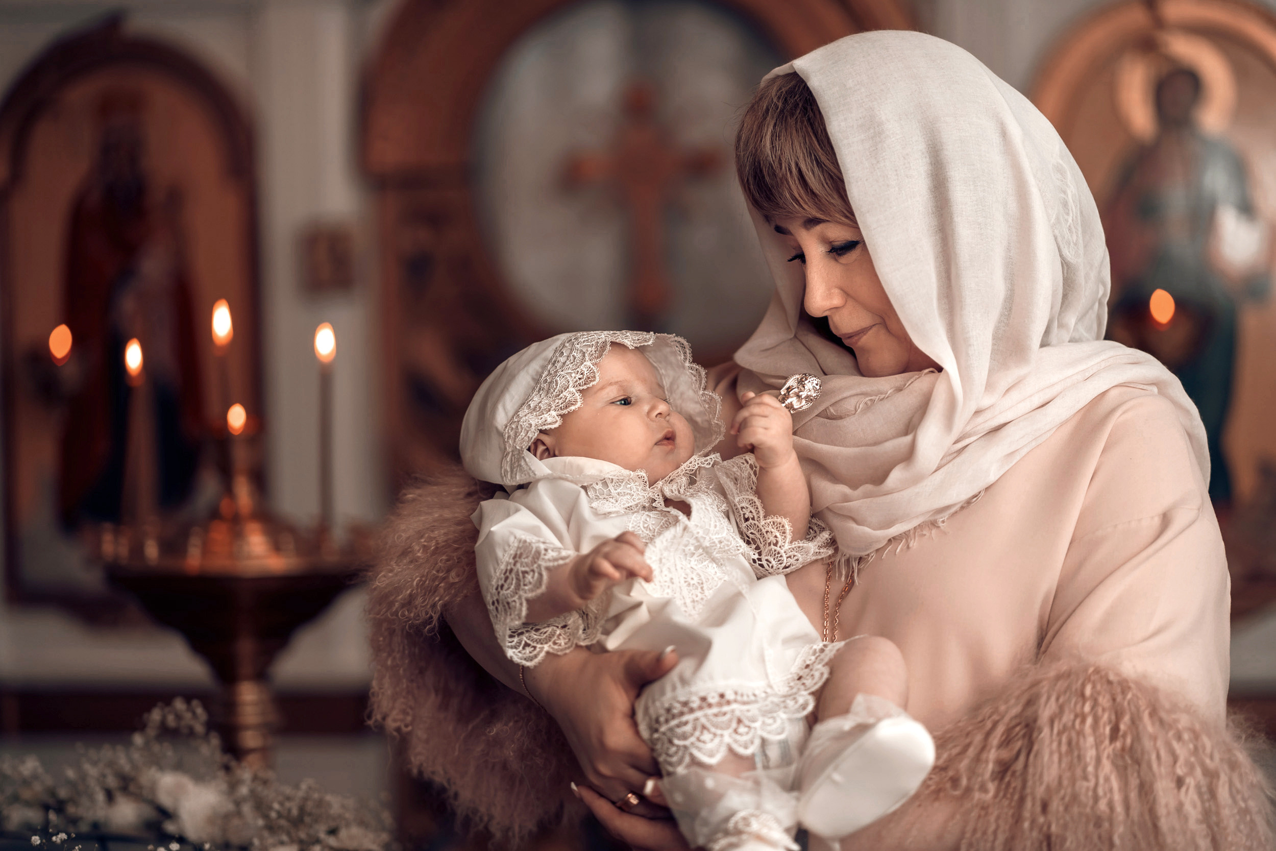 Крещение в Преображенском храме г. Донской. Церковный фотограф Севастополь