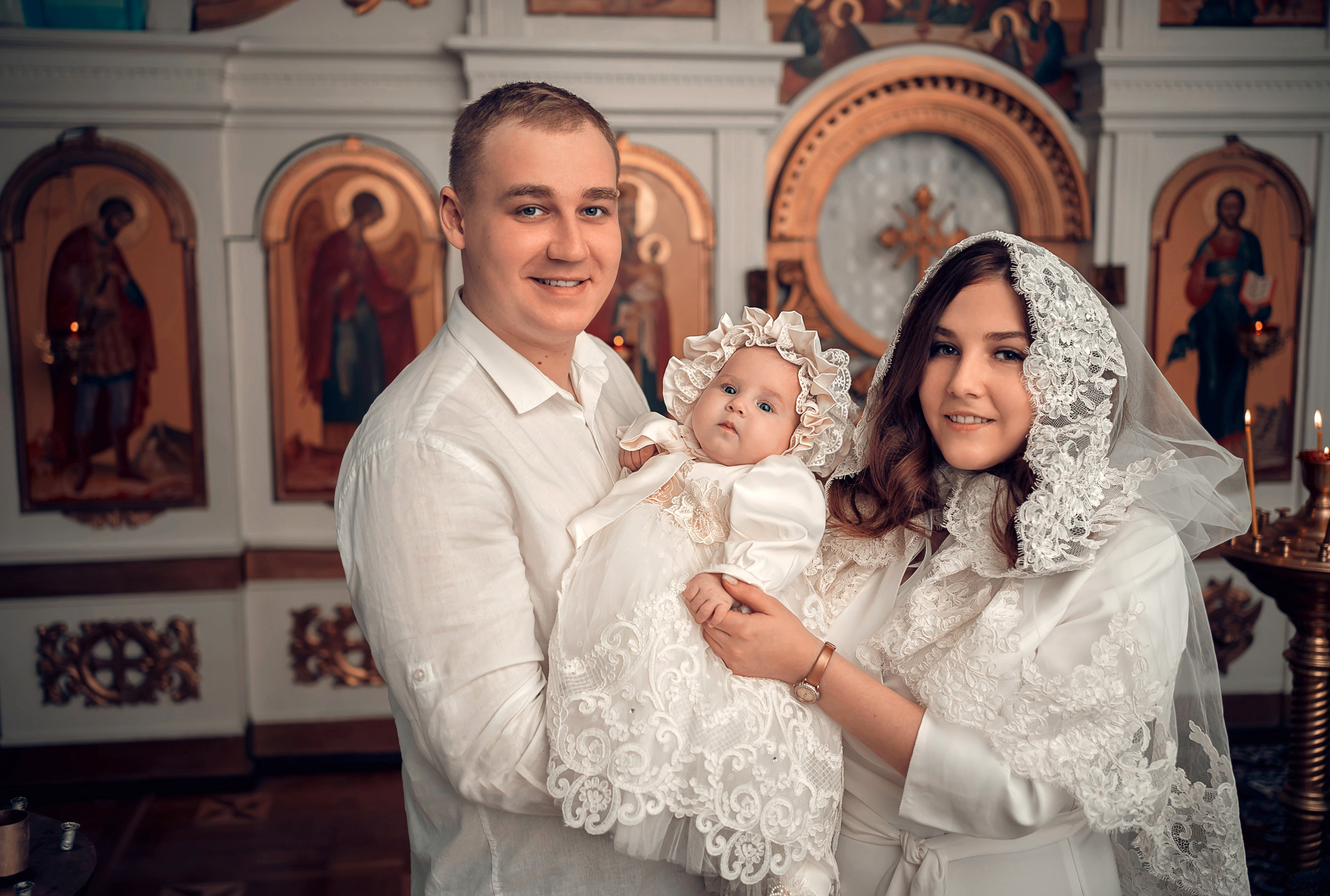 Крещение в Преображенском храме г. Донской. Церковный фотограф Севастополь