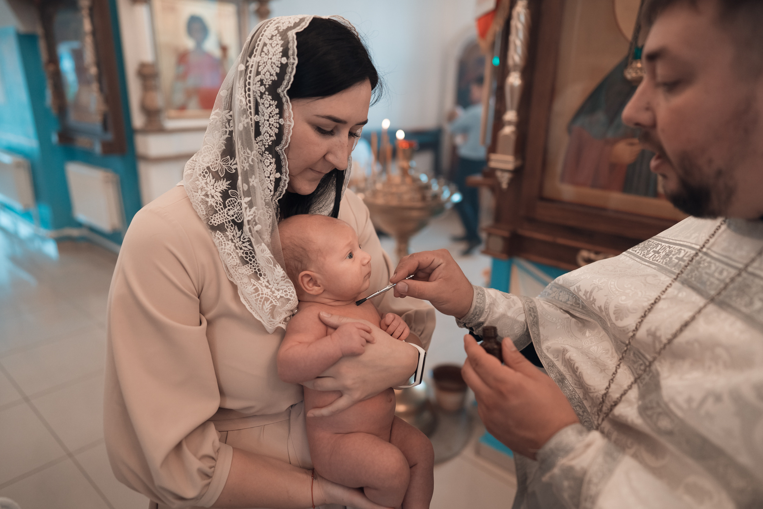 Крещение в Казанском храме. Церковный фотограф Севастополь