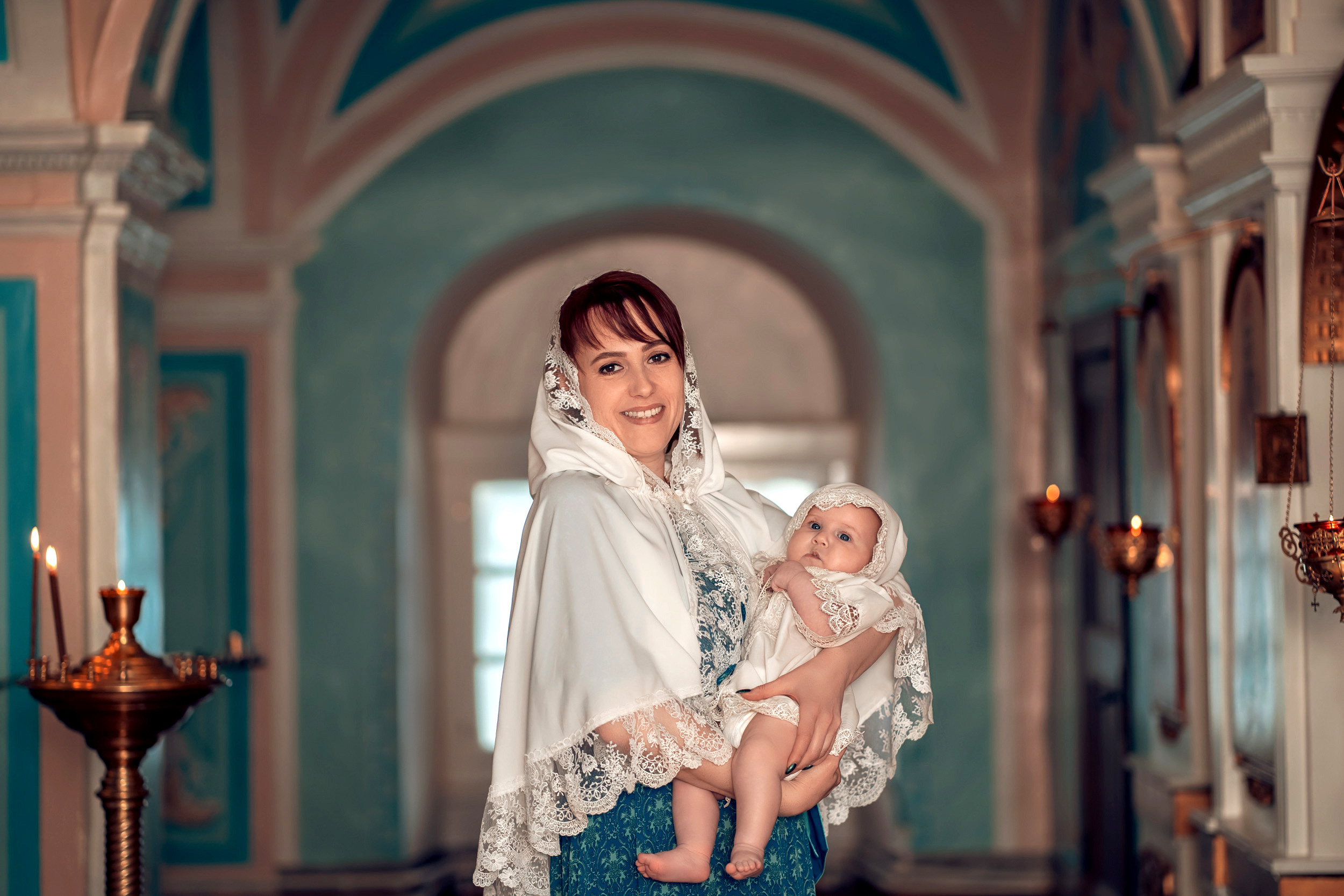 Крещение в Преображенском храме г. Донской. Церковный фотограф Севастополь