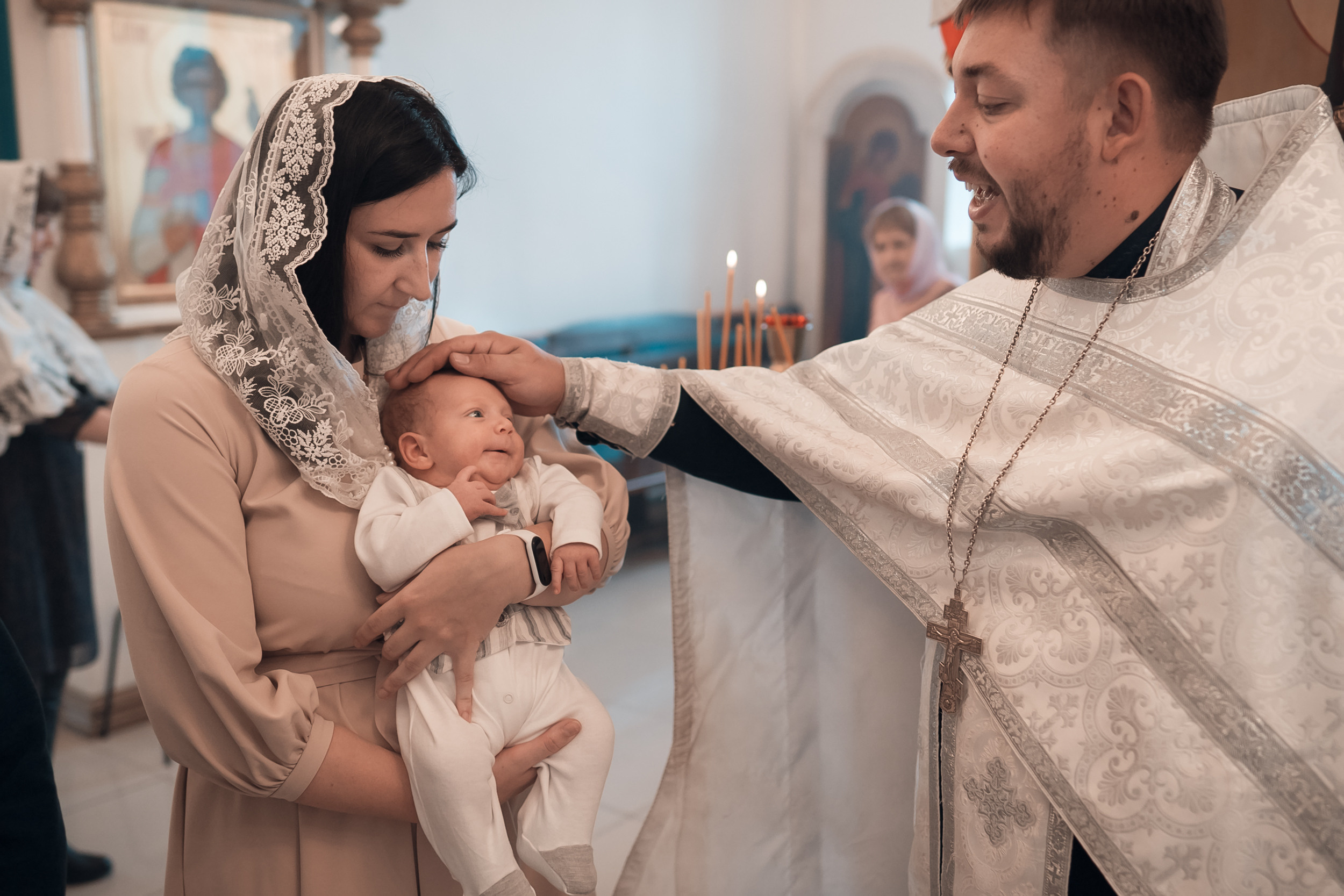 Крещение в Казанском храме. Церковный фотограф Севастополь