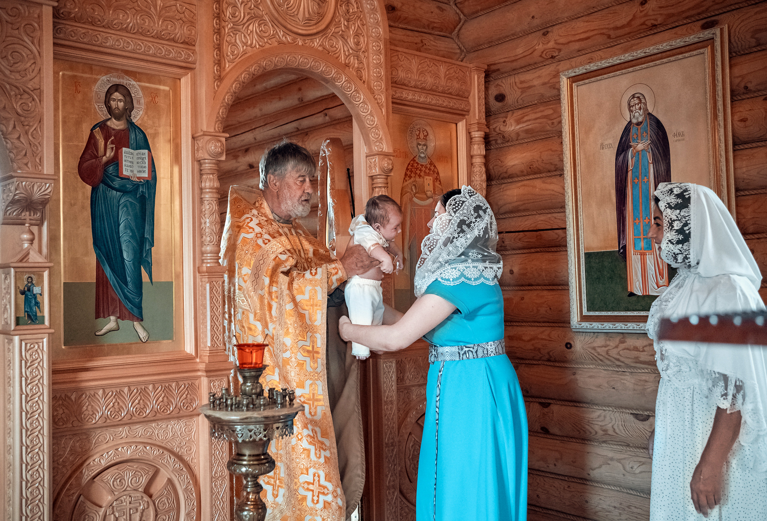 Крещение в церкви Двенадцати Апостолов г. Тула. Церковный фотограф Севастополь