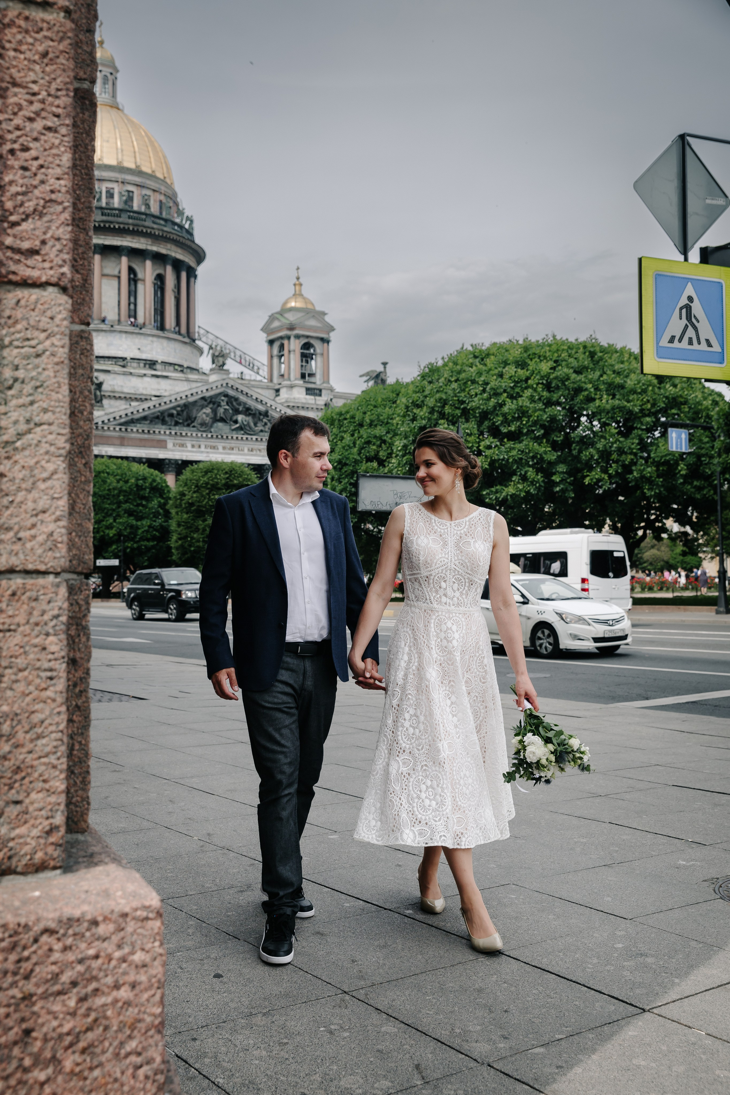 ДВОРЕЦ № 1 | Июль, Исаакиевская площадь. Свадебный фотограф в Санкт-Петербурге Полина Корзухина