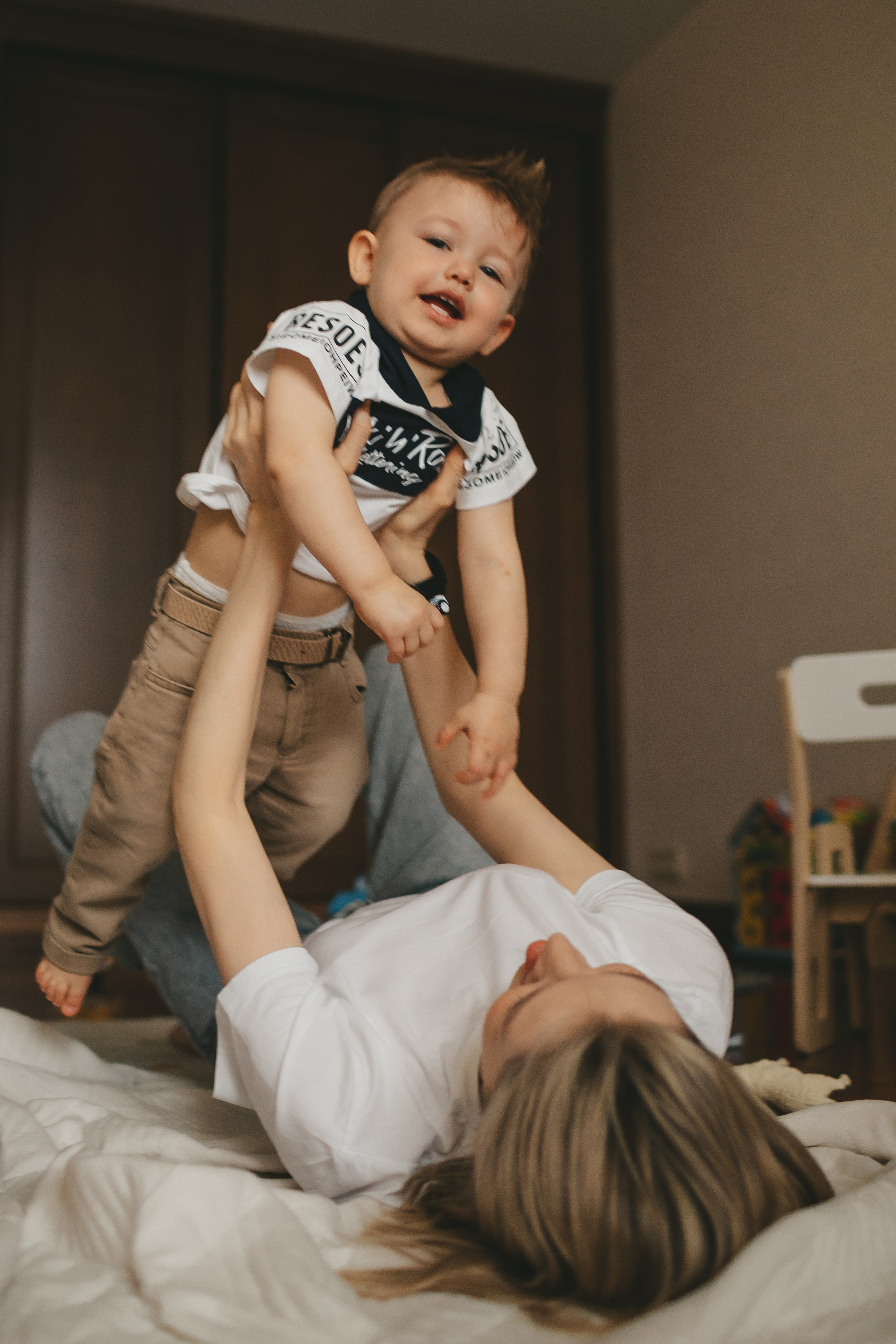 Костя, Таня и Лев (домашняя фотосессия). Семейный и детский фотограф и видеограф в Москве, Дрокина Наталья