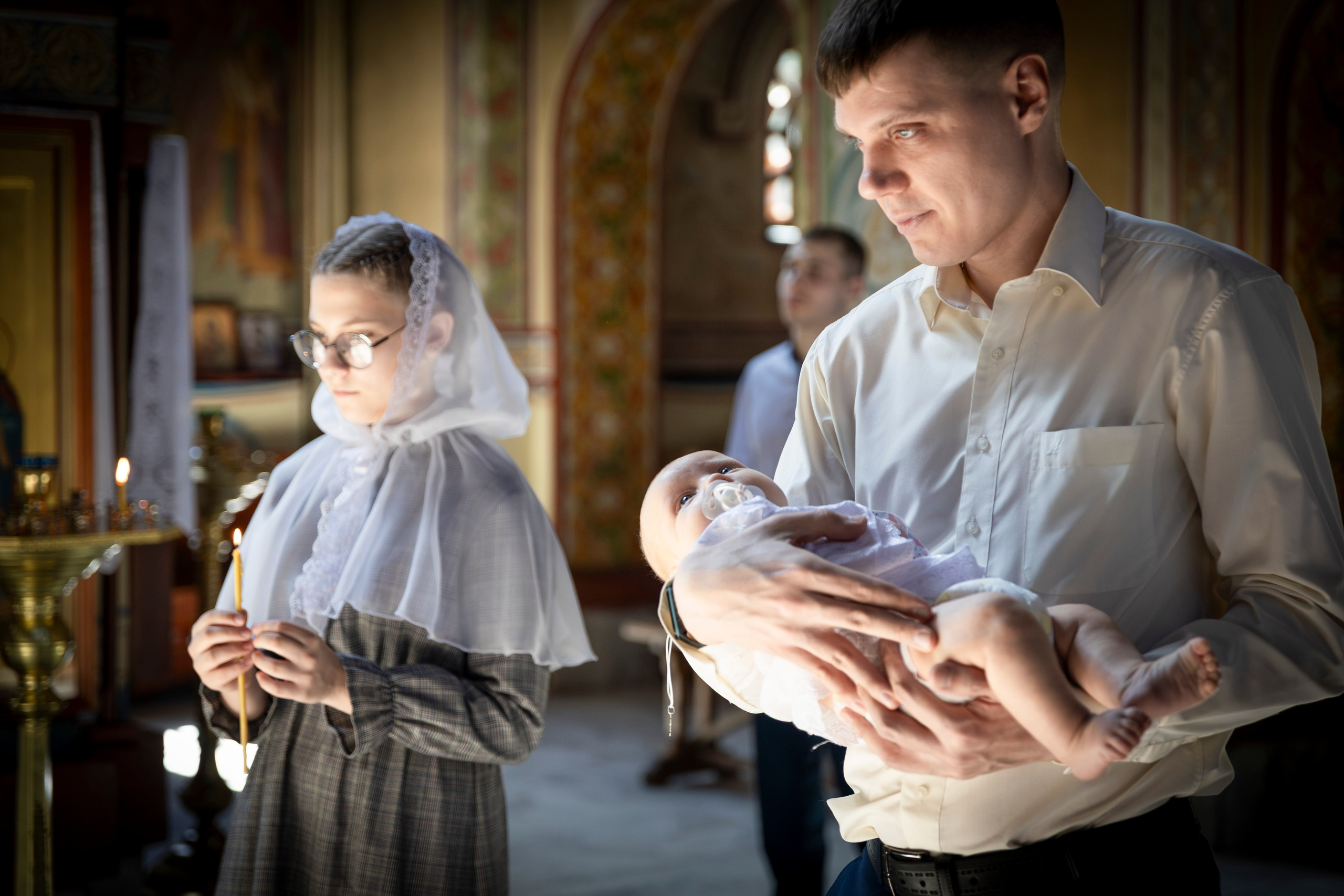 Крещение Марии. ТОП Фотограф на Крещение и Венчание Железногорск Алексей Мещеряков