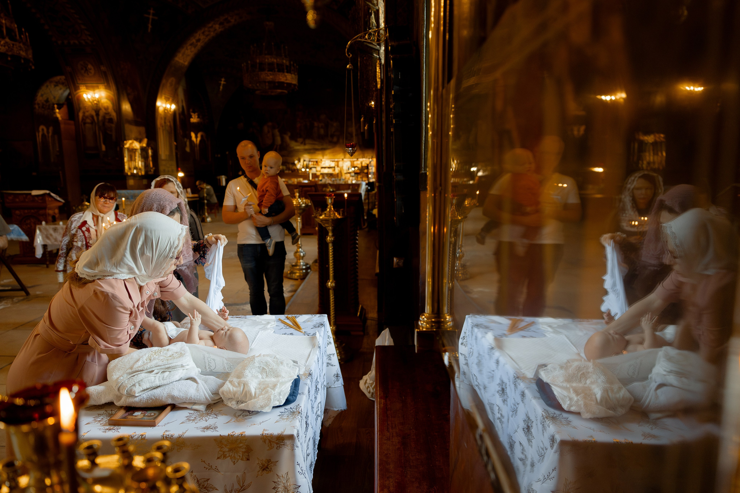 Таинство крещения Марка. Свадебный фотограф в Москве