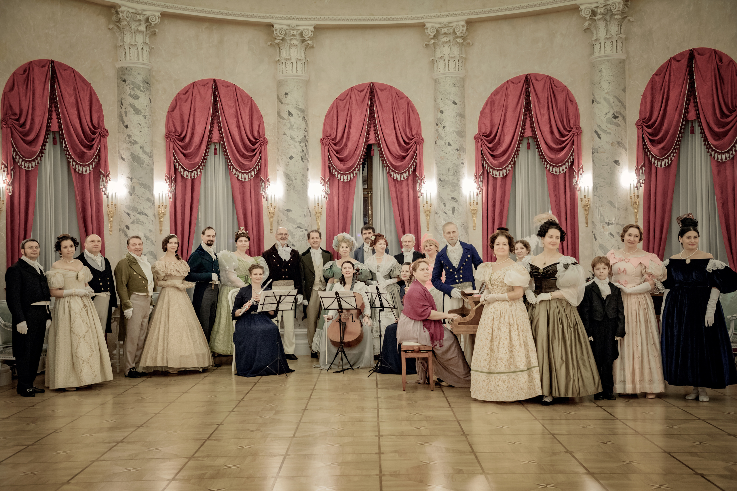 Русский парнас, историческая реконструкция, бал, русский бал, реконструкция бала, музей-усадьба Остафьево