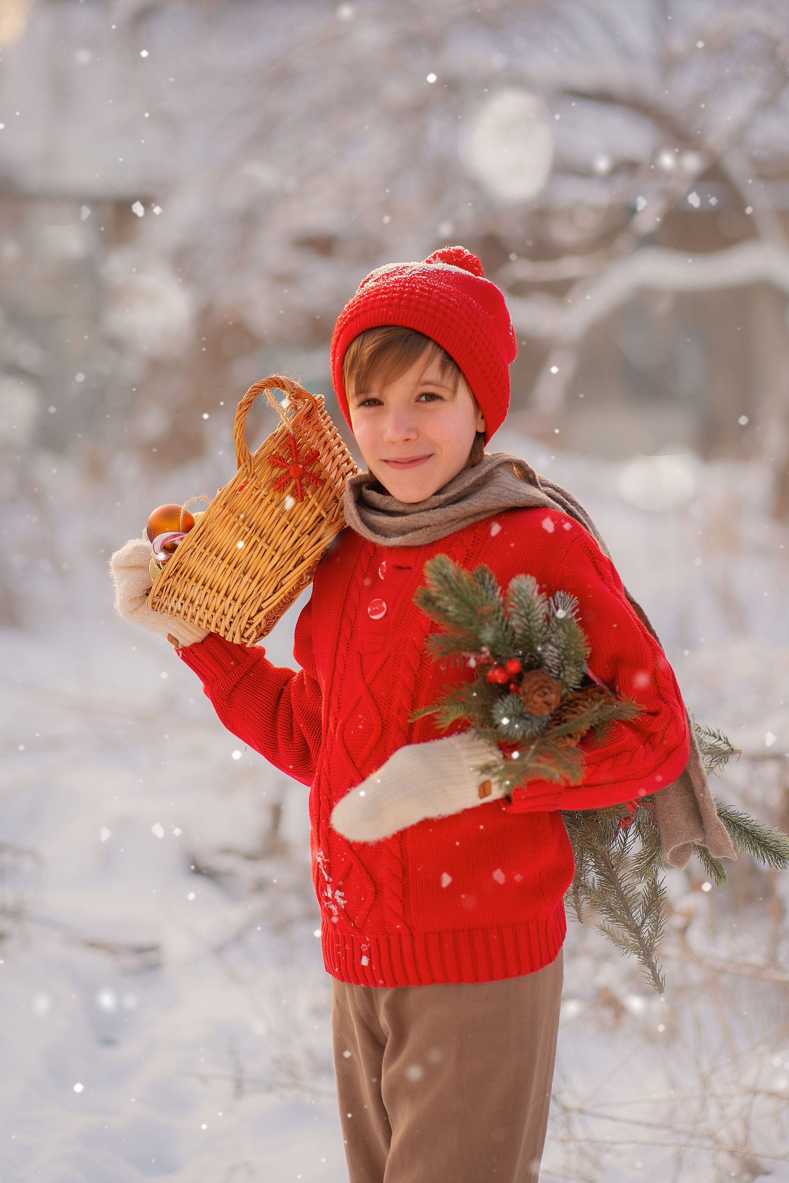 Детские новогодние и рождественские фотоистории. Детский и семейный фотограф в Москве и Подмосковье Настя Наумова