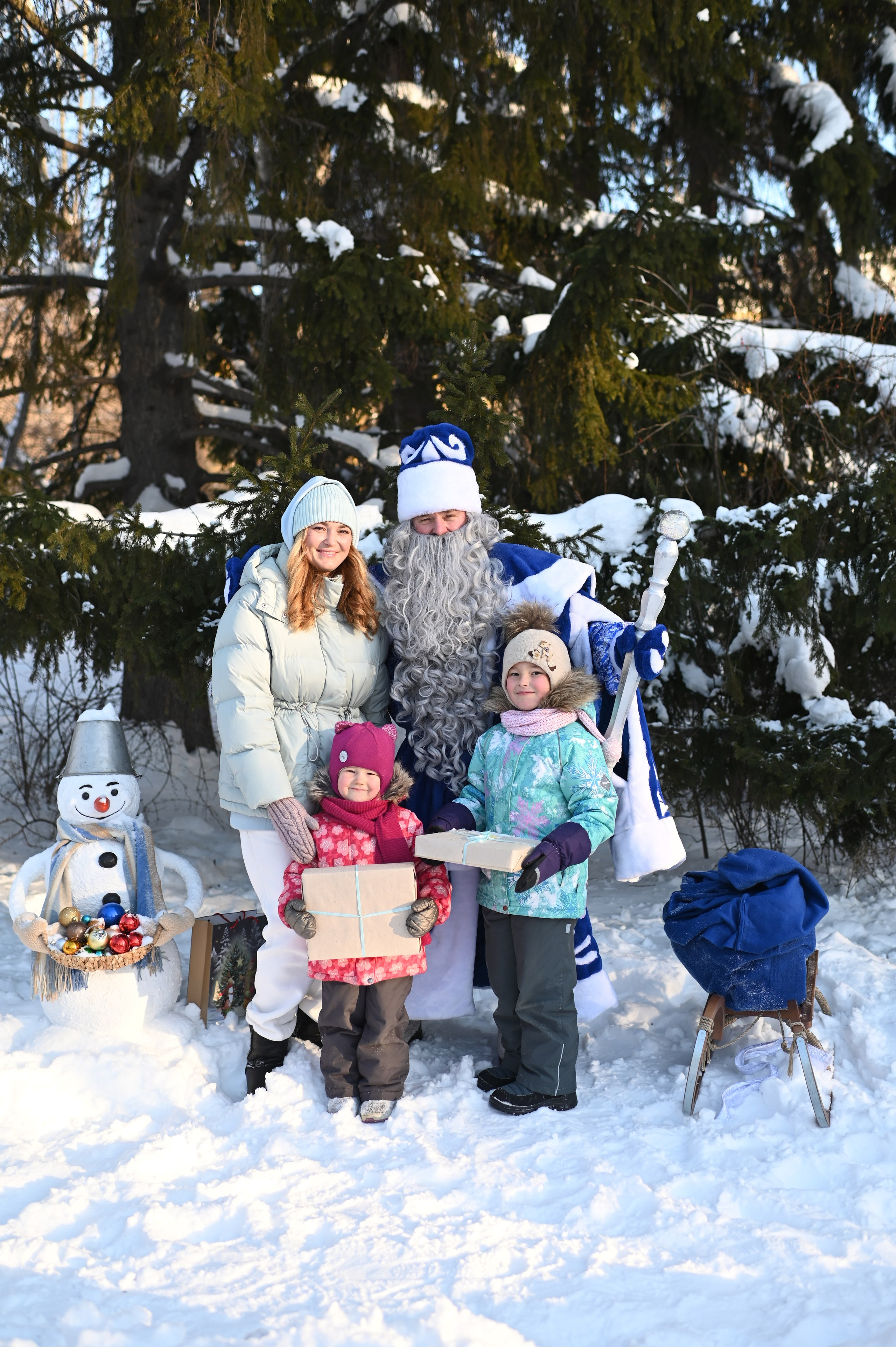 ПОЗДРАВЛЕНИЕ ОТ ДЕДА МОРОЗА. Семейный фотограф Екатеринбург Лора Мур
