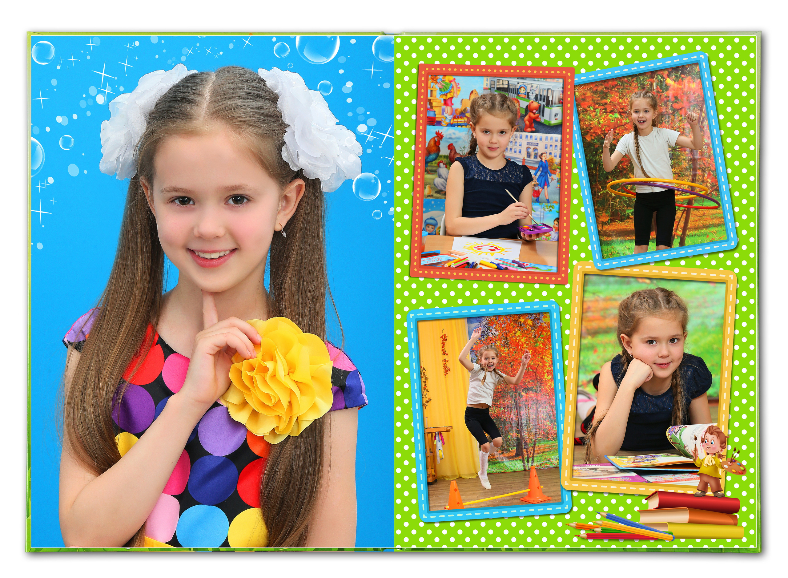 Фотокнига «Незнайка». Создание стильных выпускных альбомов