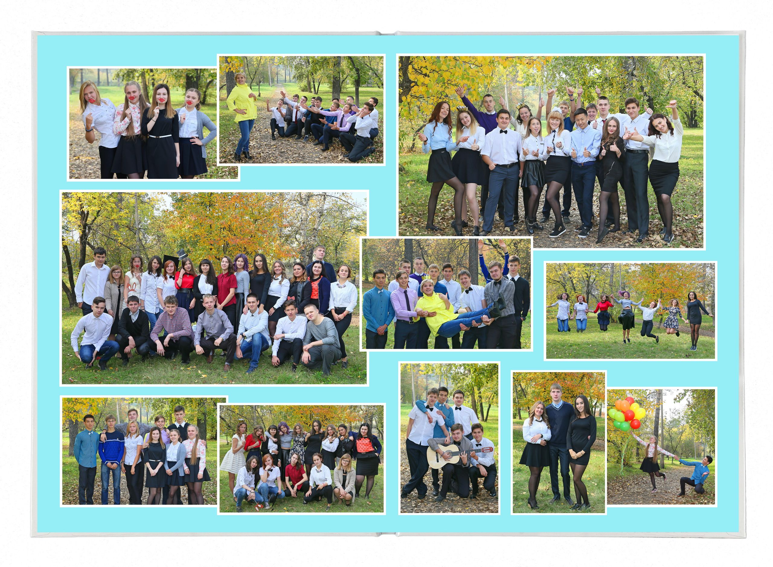 Фотокнига «Ментол-классик». Создание стильных выпускных альбомов