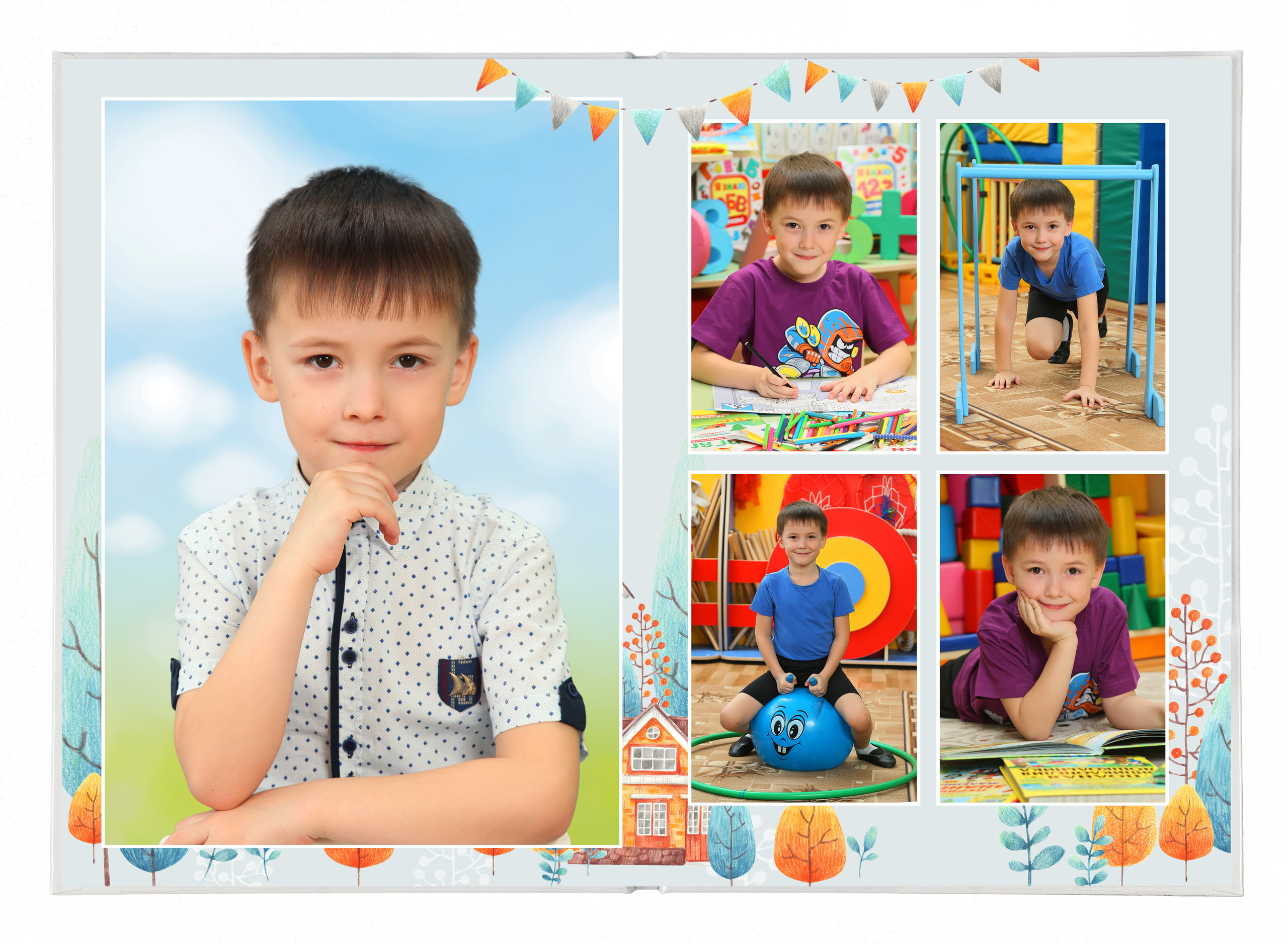 Фотокнига «Домики». Создание стильных выпускных альбомов