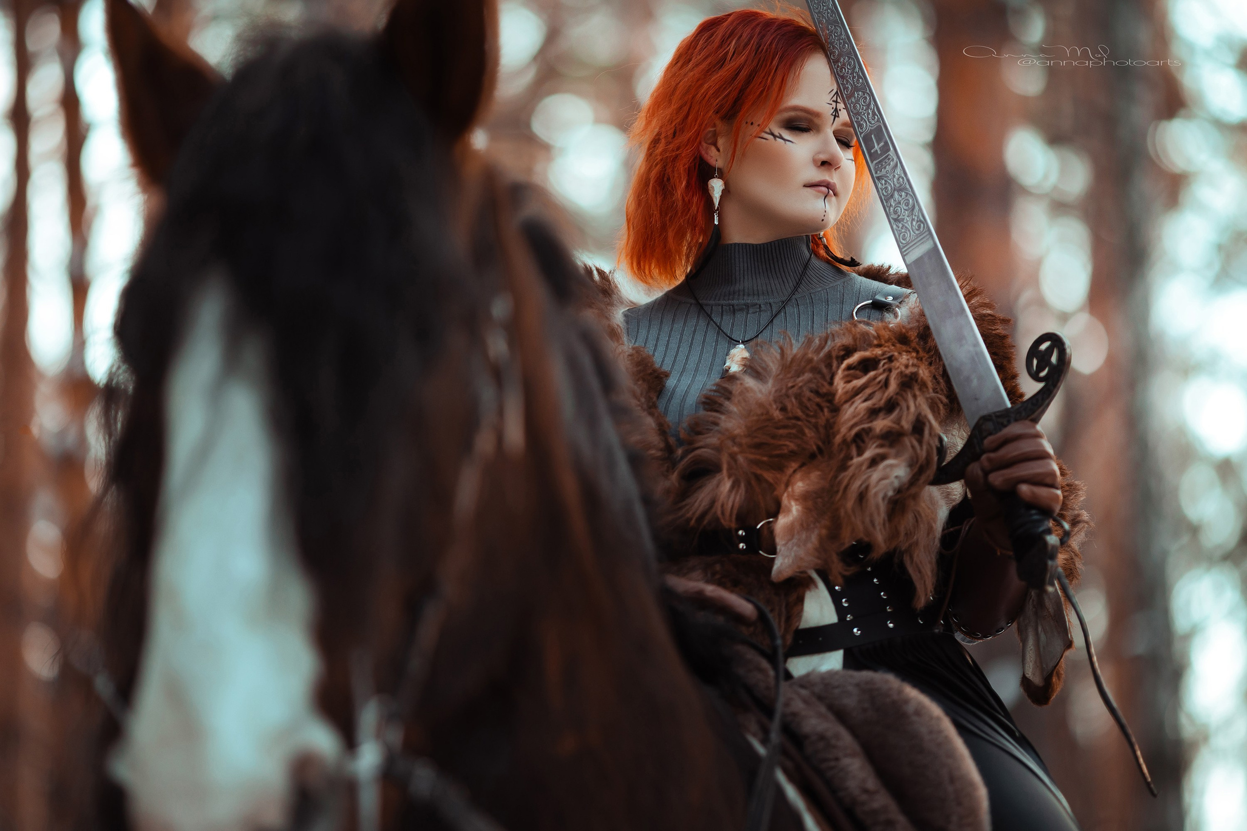 Настя, Малыш и Зевс. Анна Молчанова конный фотограф в Тюмени | фотосессии с лошадьми Тюмень