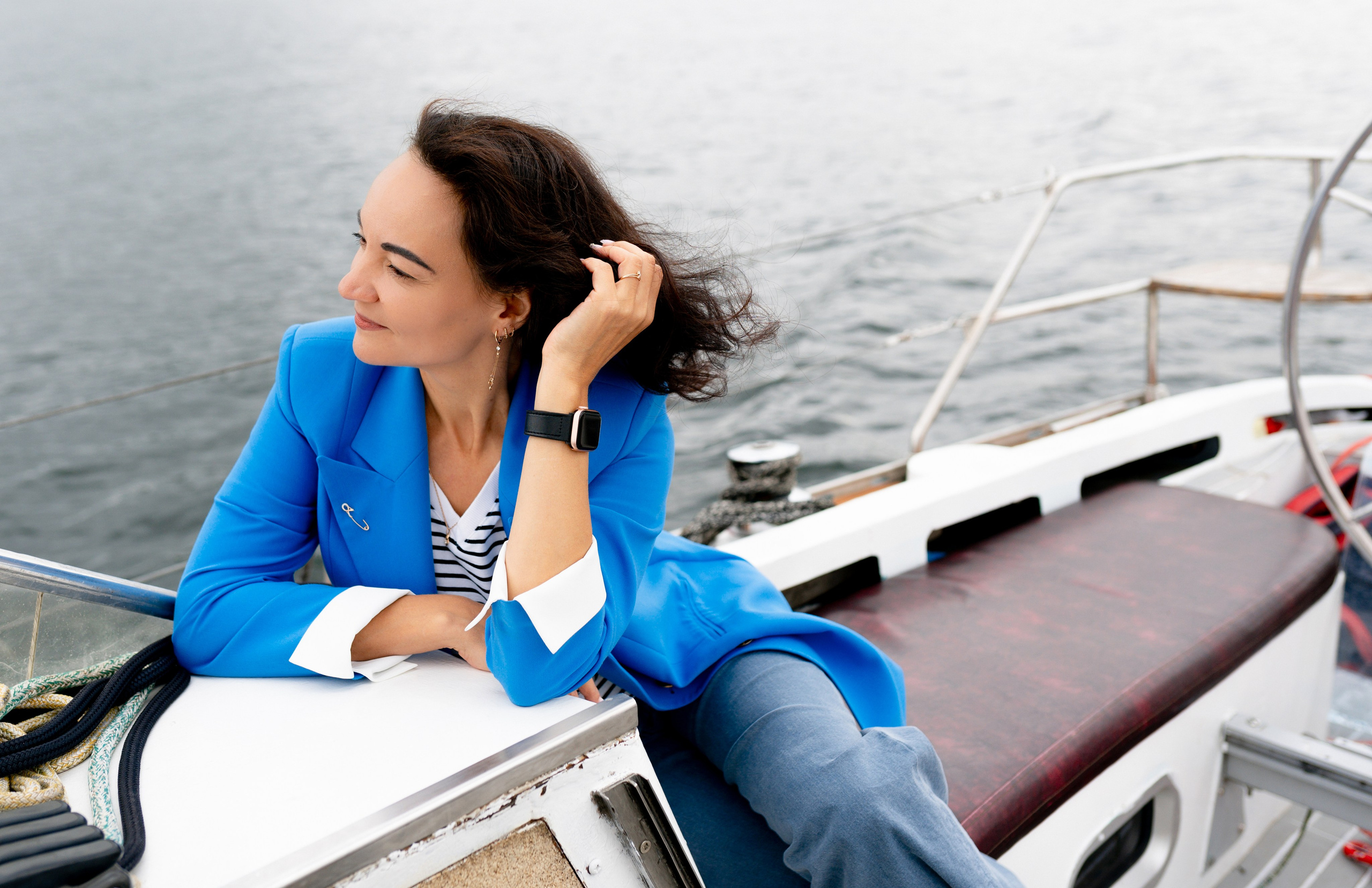 Фотосессия на природе на яхте. Фотограф Ким Наталья в Красноярске