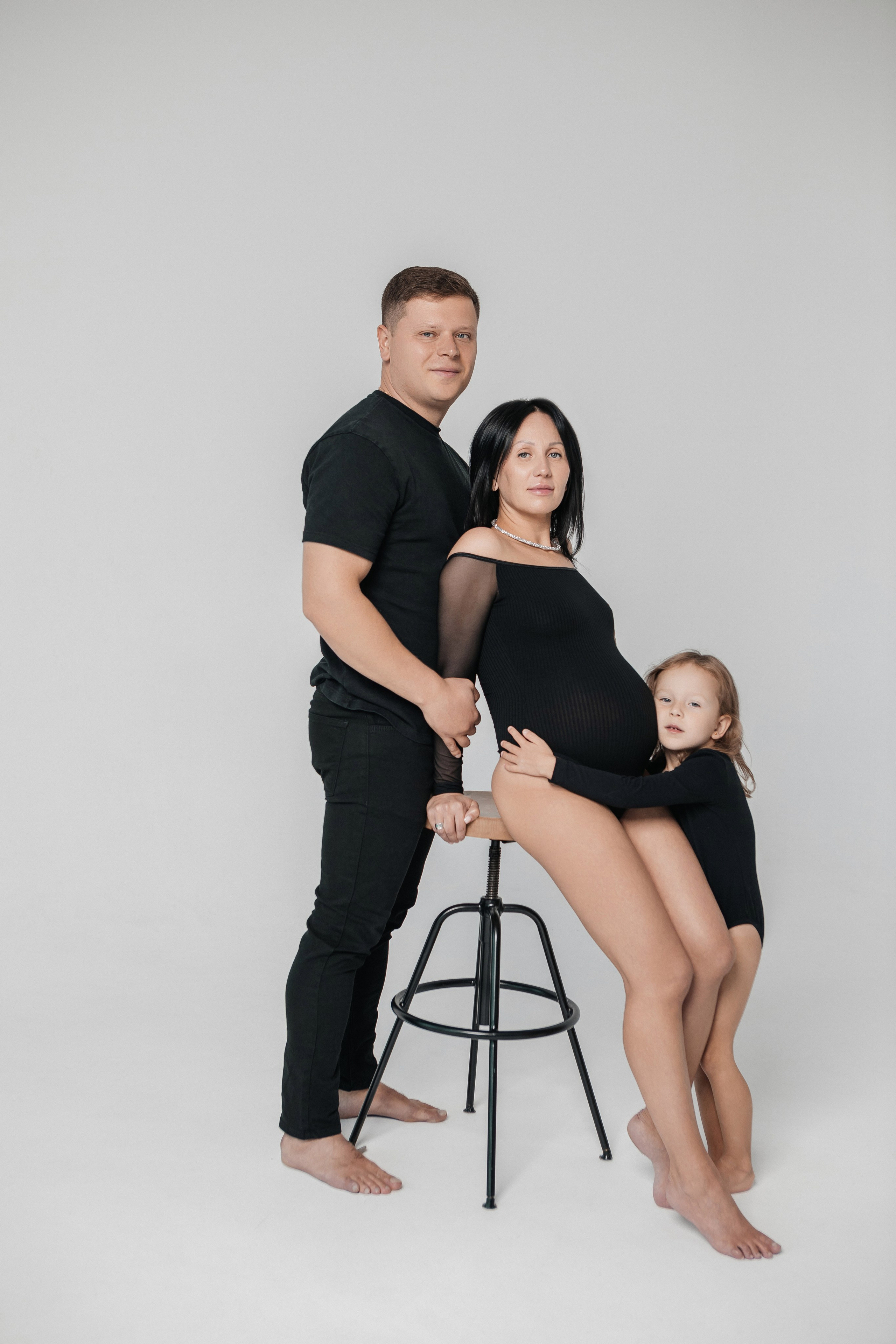 Семейная фотосессия в фотостудии. Свадебный и семейный фотограф Ибрагимова Мария из Екатеринбурга