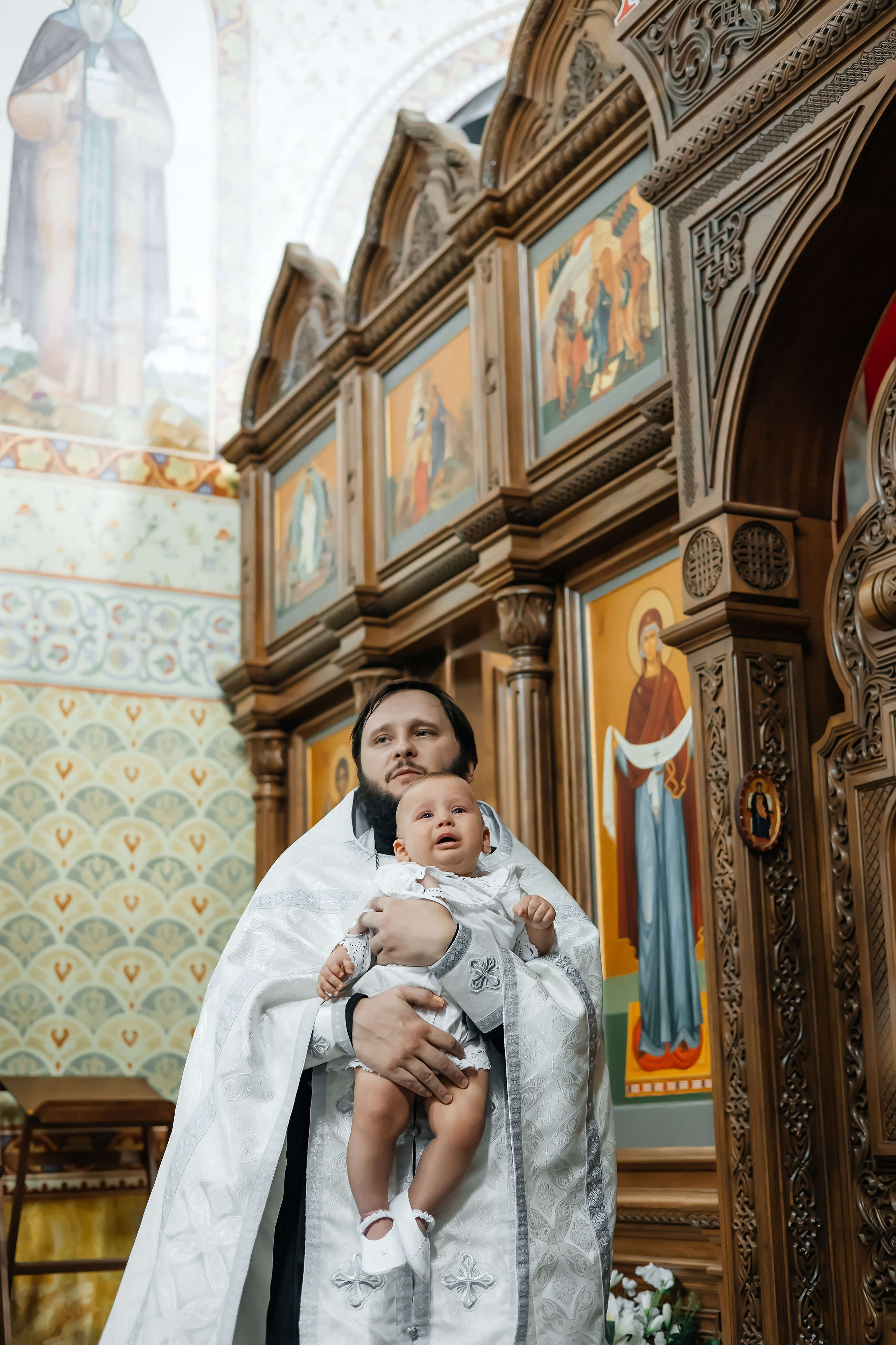 Крещение Платона в Храме Саввы Сторожевского в Измайлове. Фотограф на крещение и венчание Москва  Надежда Баланина