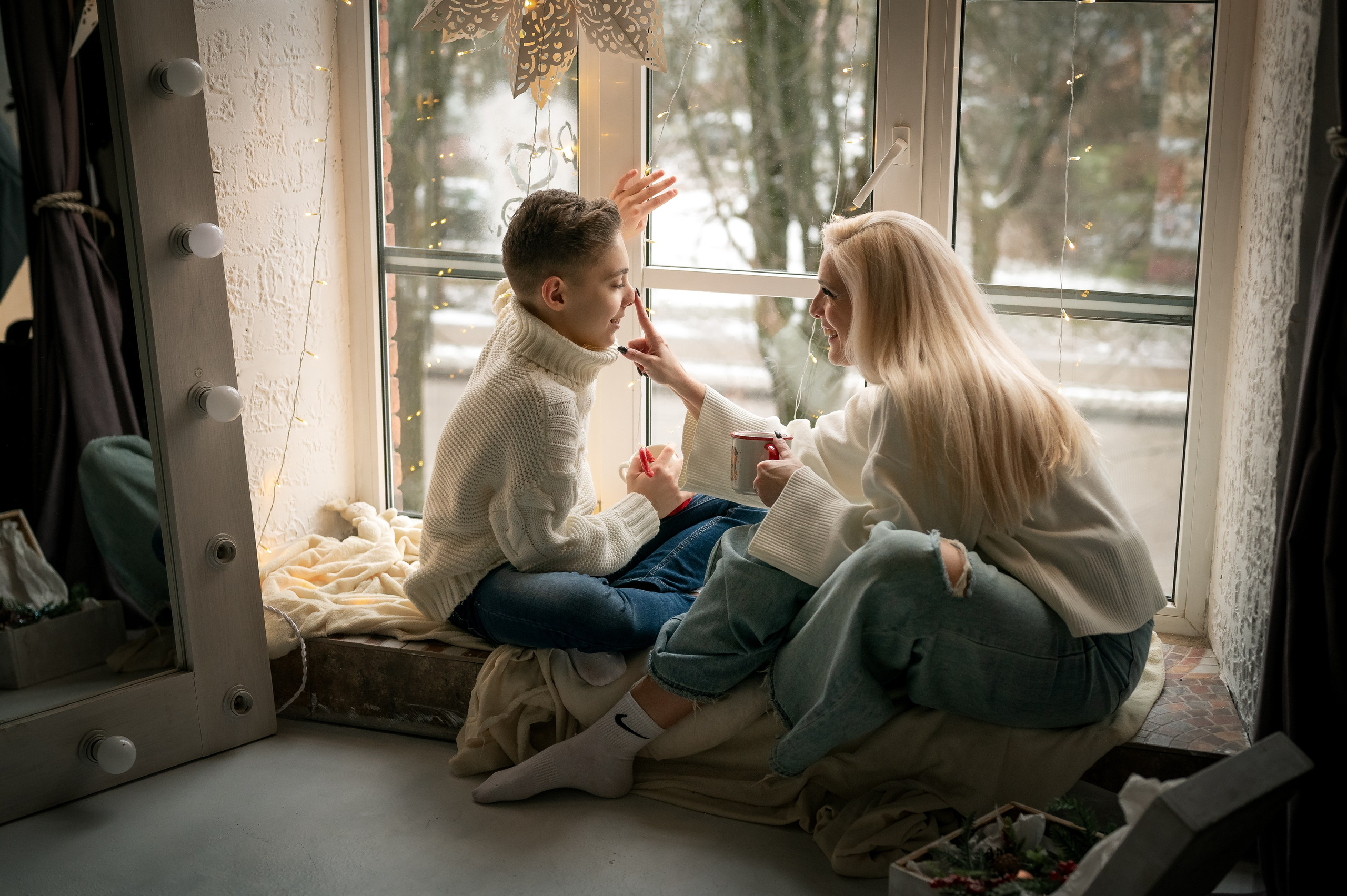 Новый год в студии. Фотограф новорождённых, семейный, школьный в городе Калуге Евгения