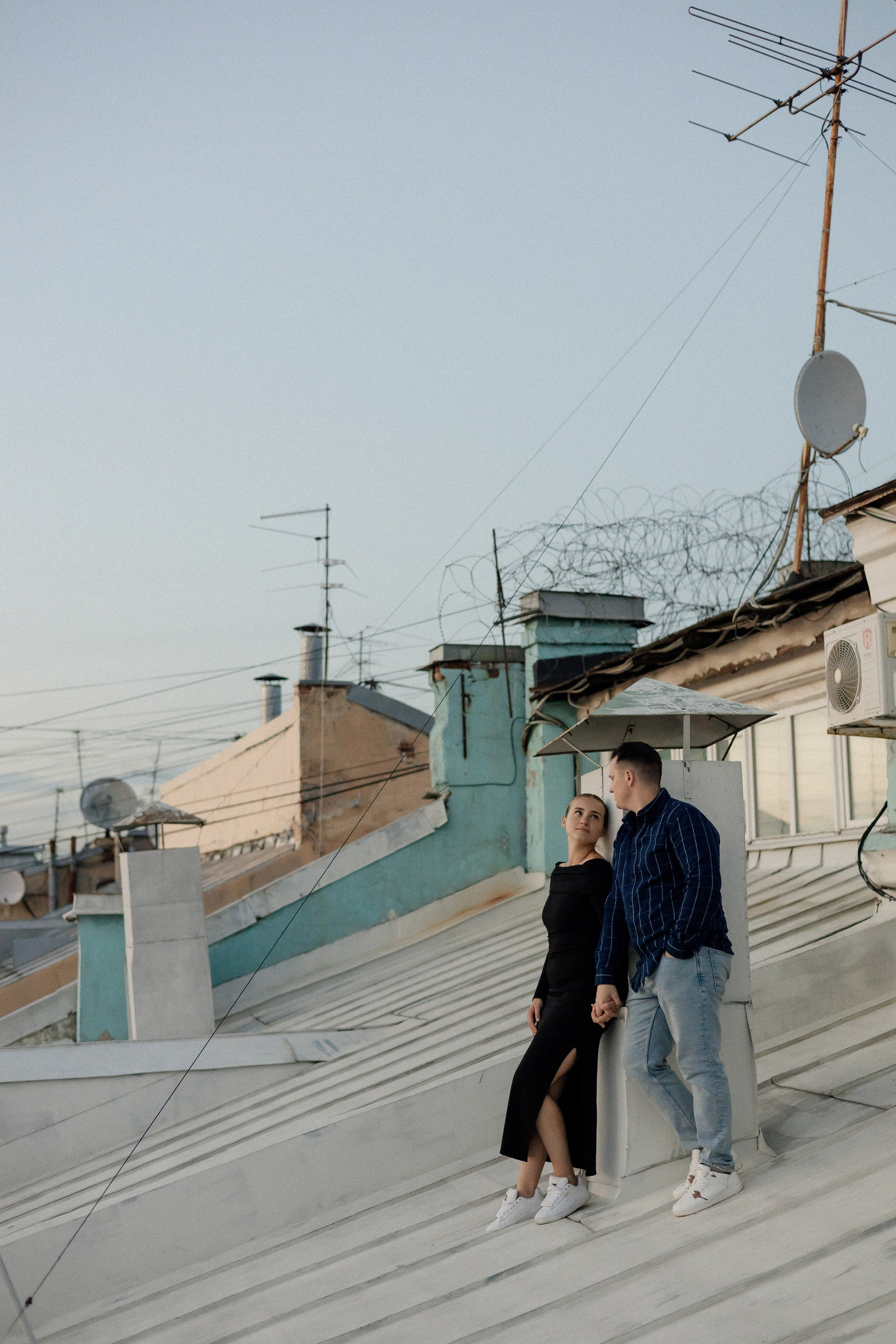 Романтика питерских крыш. Свадебный фотограф в Санкт-Петербурге Ксения Кобышева