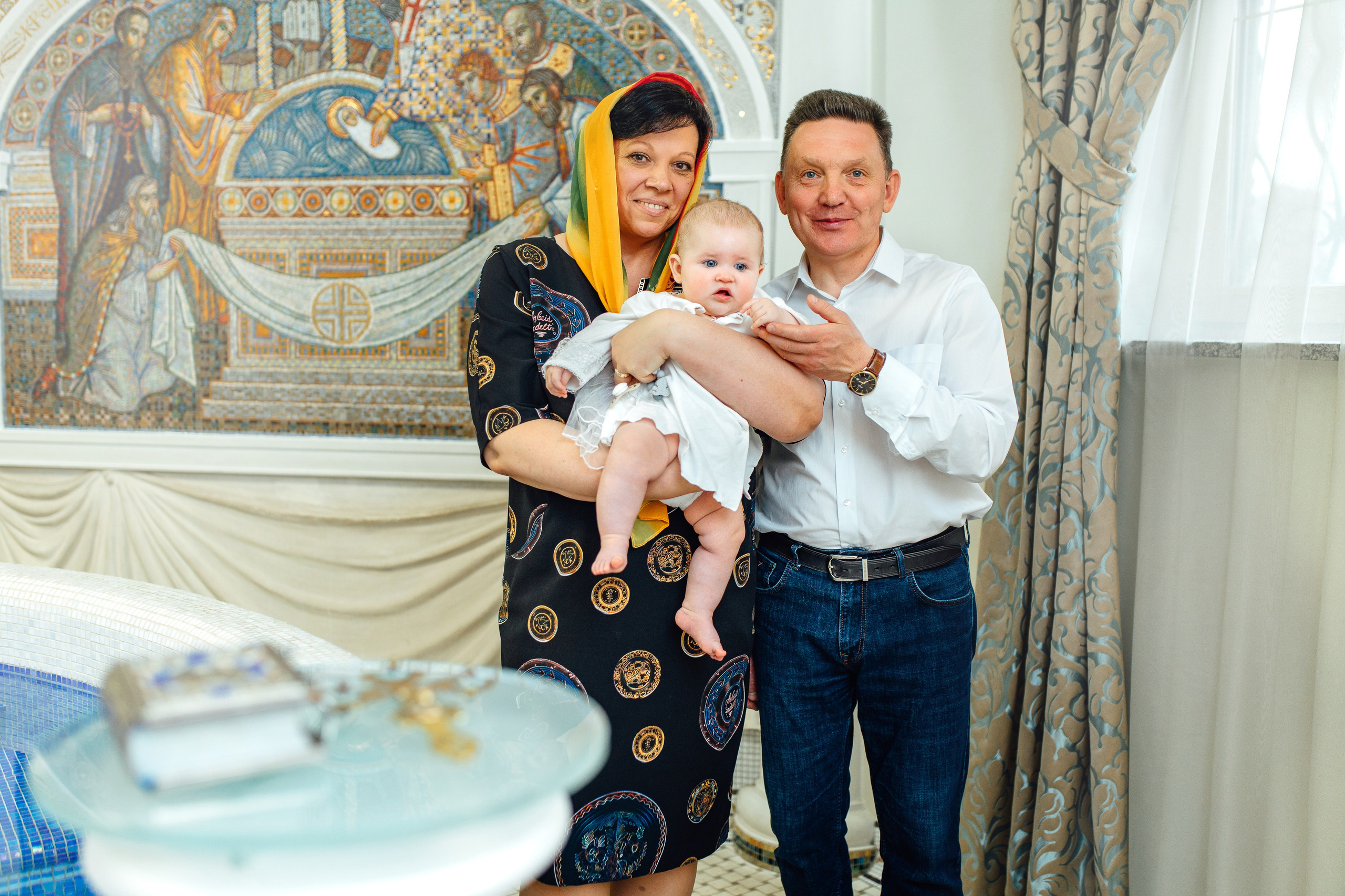 Таинство крещения Софии, апрель 2024