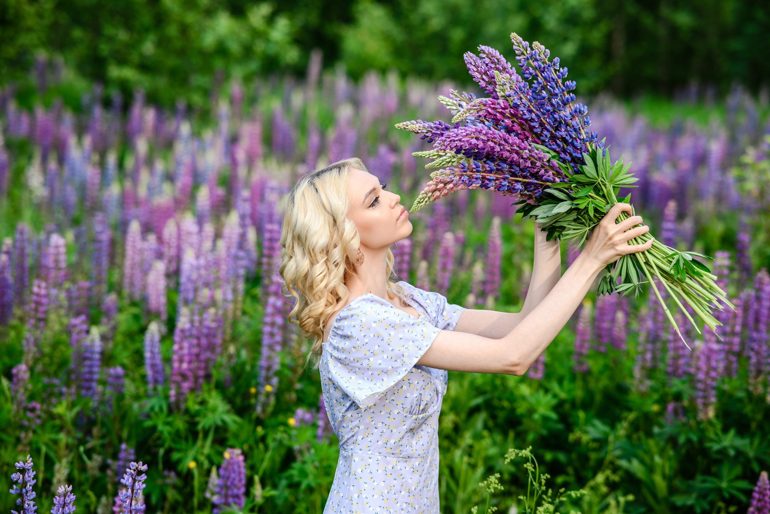Владлена в люпинах. Свадебный и семейный фотограф в Дзержинске Екатерина Шулакова